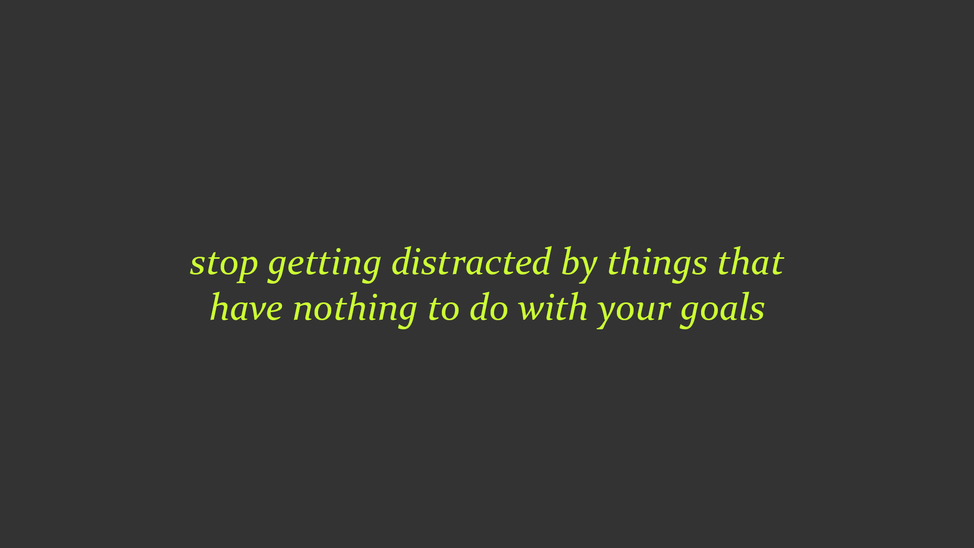 Motivational text about goals HD Wallpaper