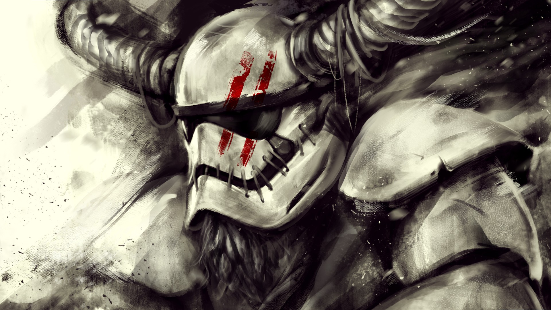 Star Wars Viking Stormtrooper with Horns HD Wallpaper