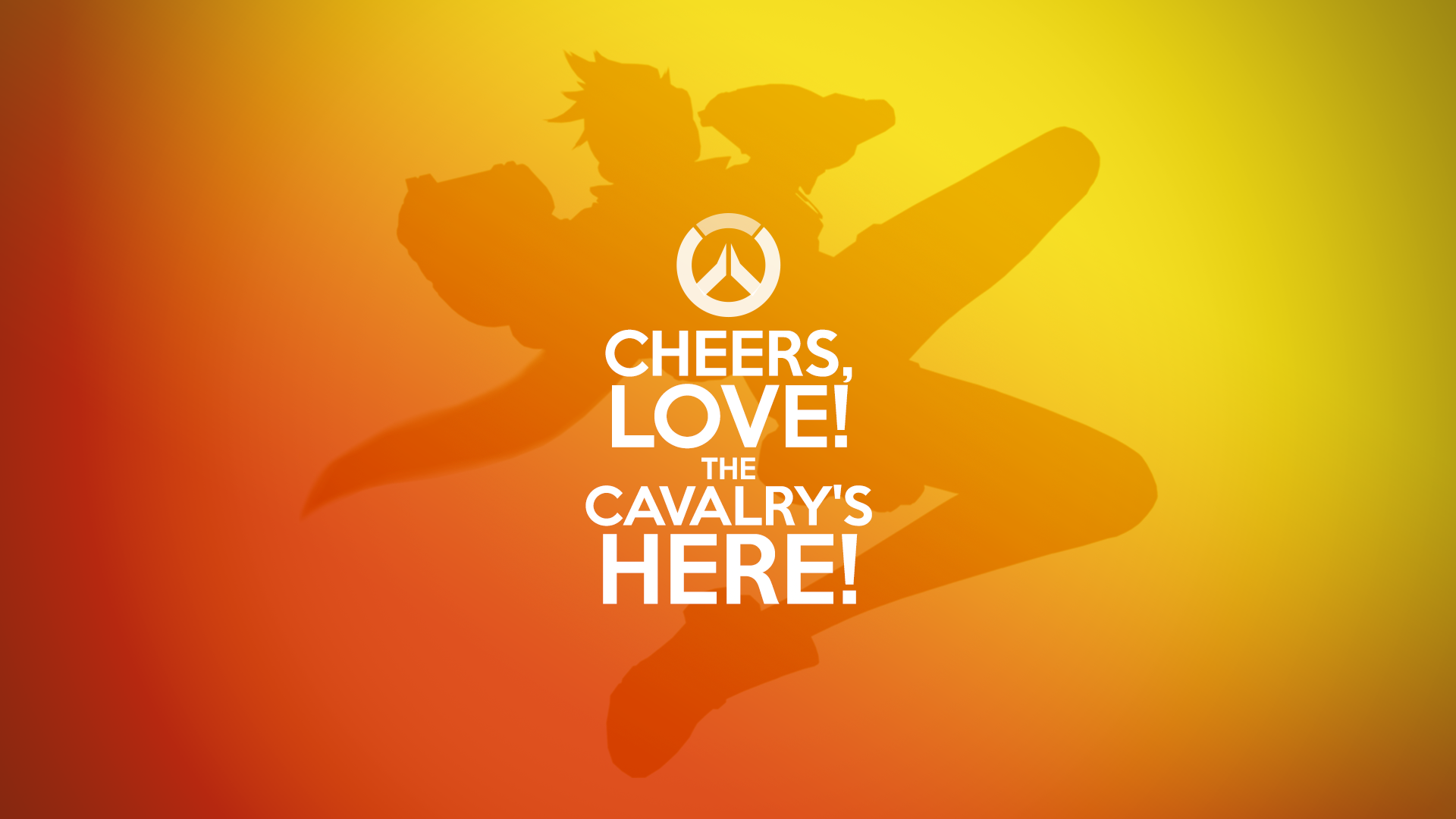 Tracer Overwatch Cheers Love The Cavalry's Here HD Wallpaper