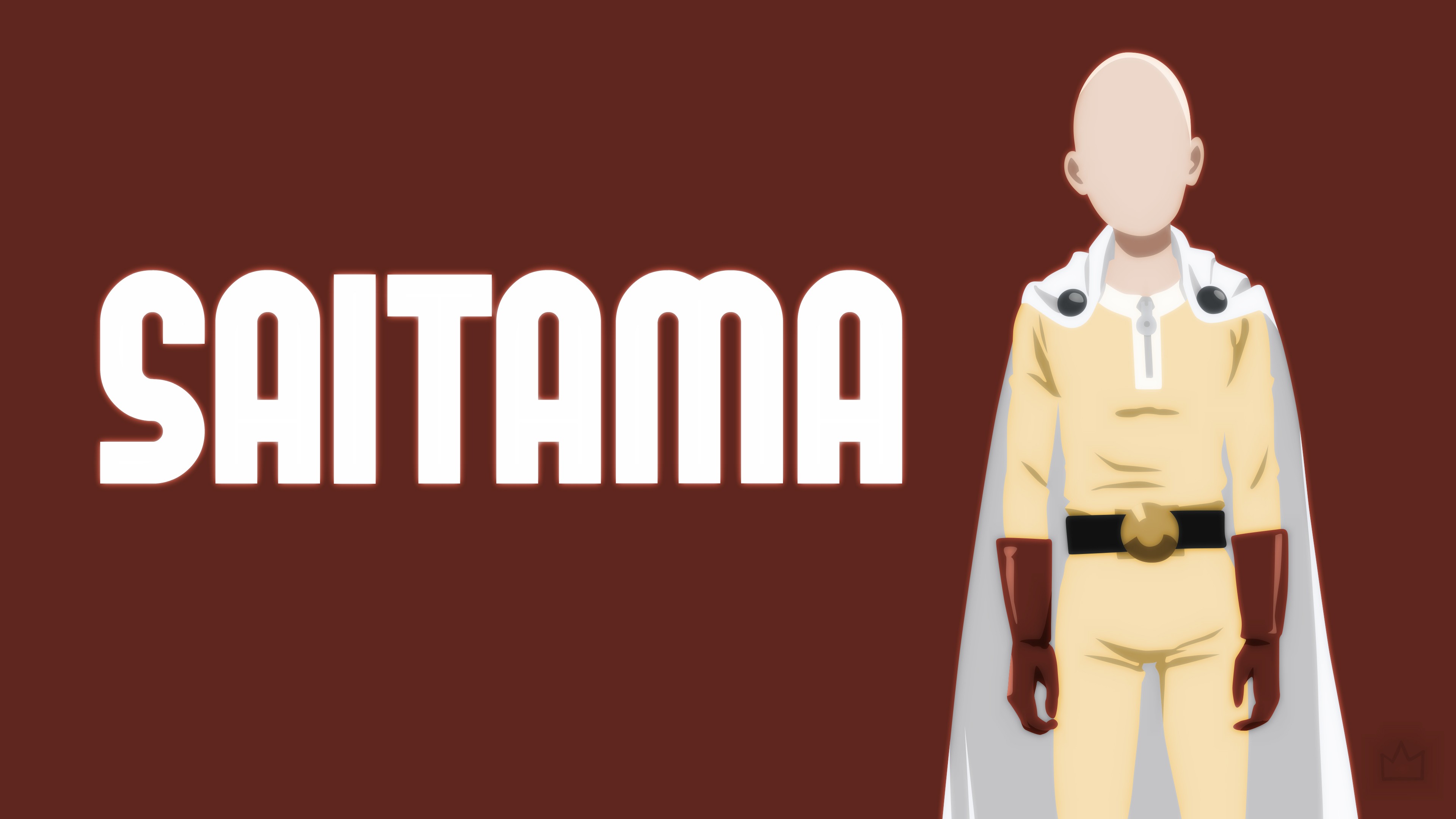 Saitama from One-Punch Man Minimalist Art HD Wallpaper