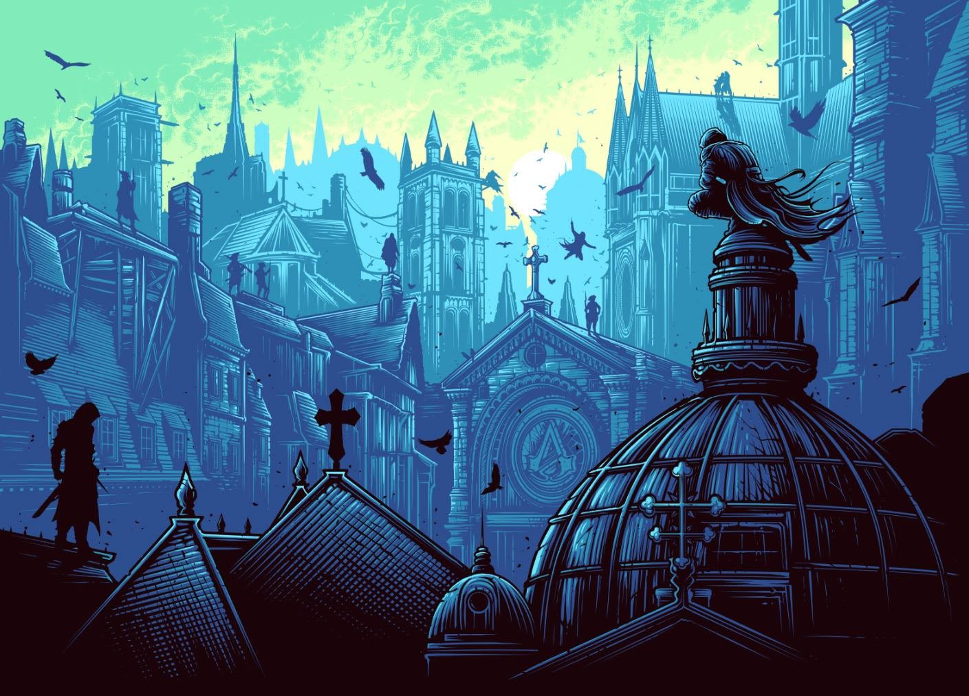 Assassin's Creed: Brotherhood Artwork by Dan Mumford HD Wallpaper