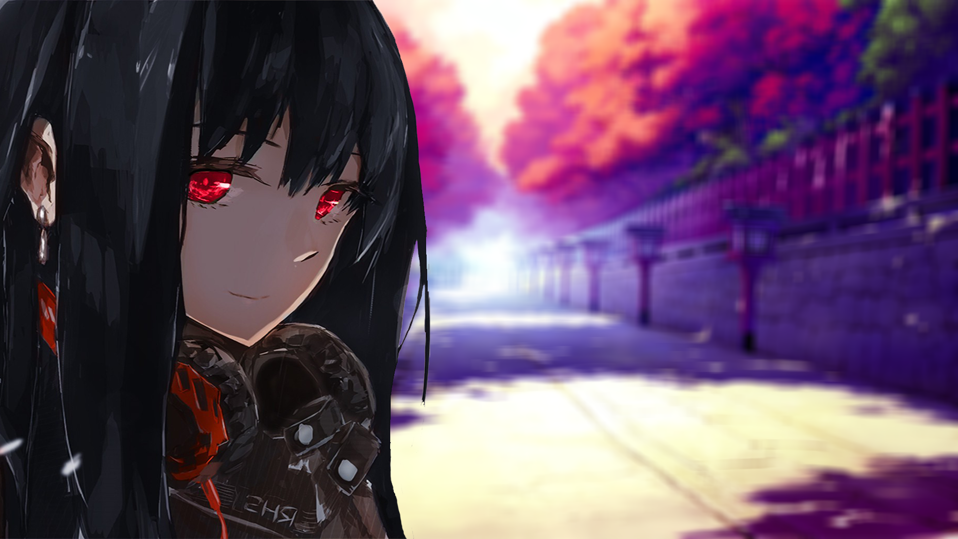 Shibuya Rin from THE iDOLM@STER: Cinderella Girls with headphones HD Wallpaper