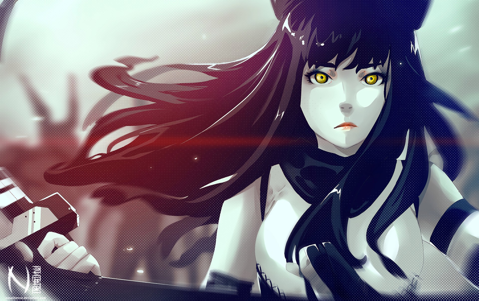 Blake Belladonna from RWBY in fantasy art style HD Wallpaper