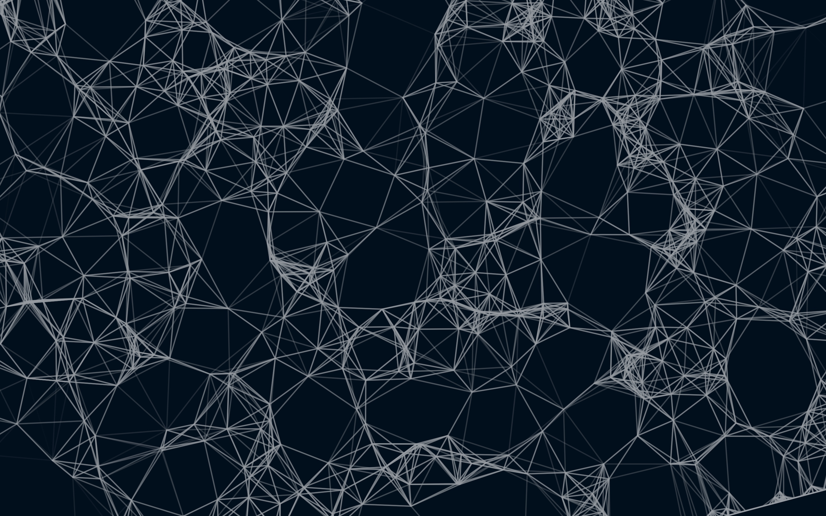 Abstract geometric network of white lines on dark background HD Wallpaper