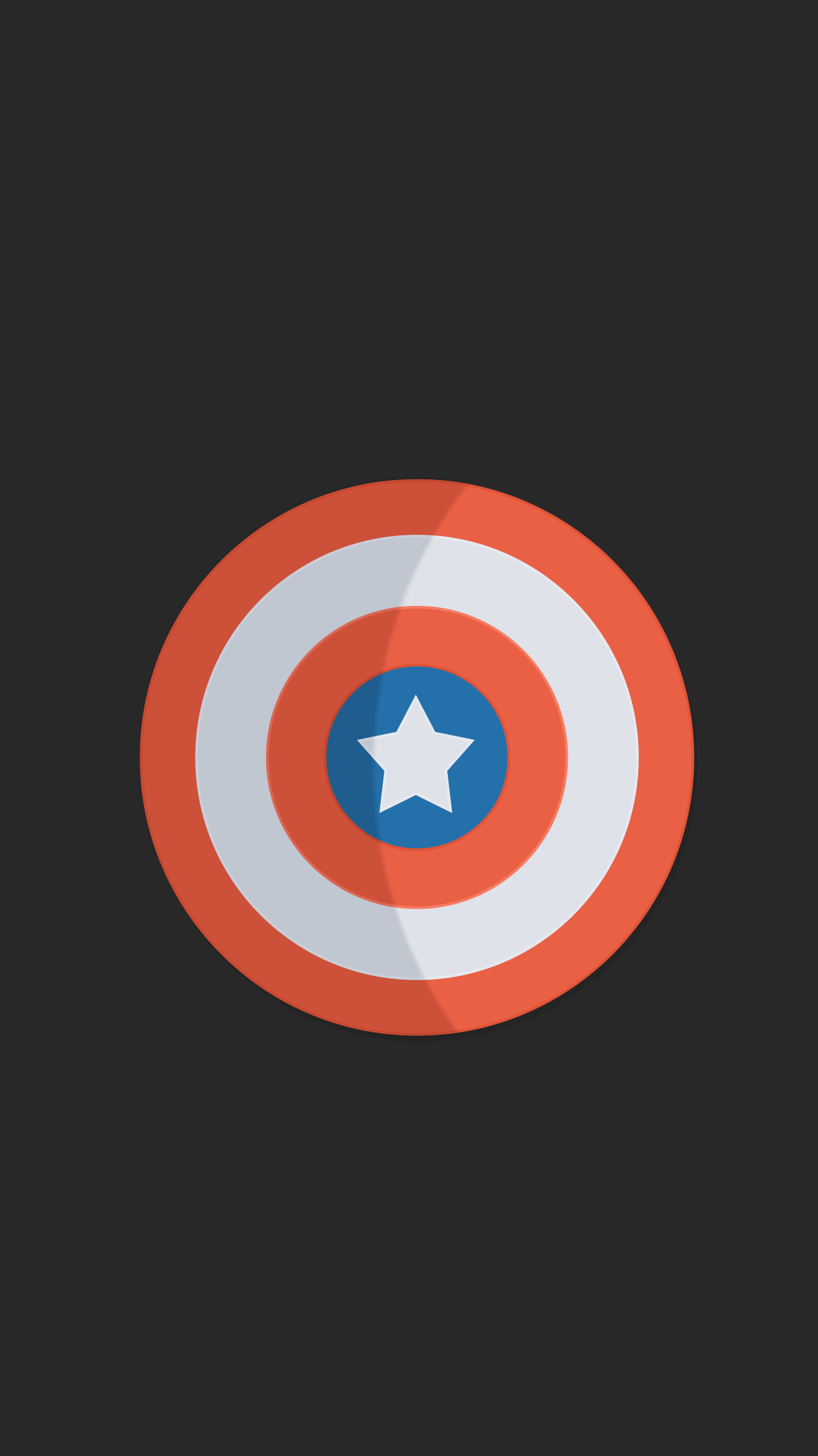 Captain America's minimalist shield HD Wallpaper