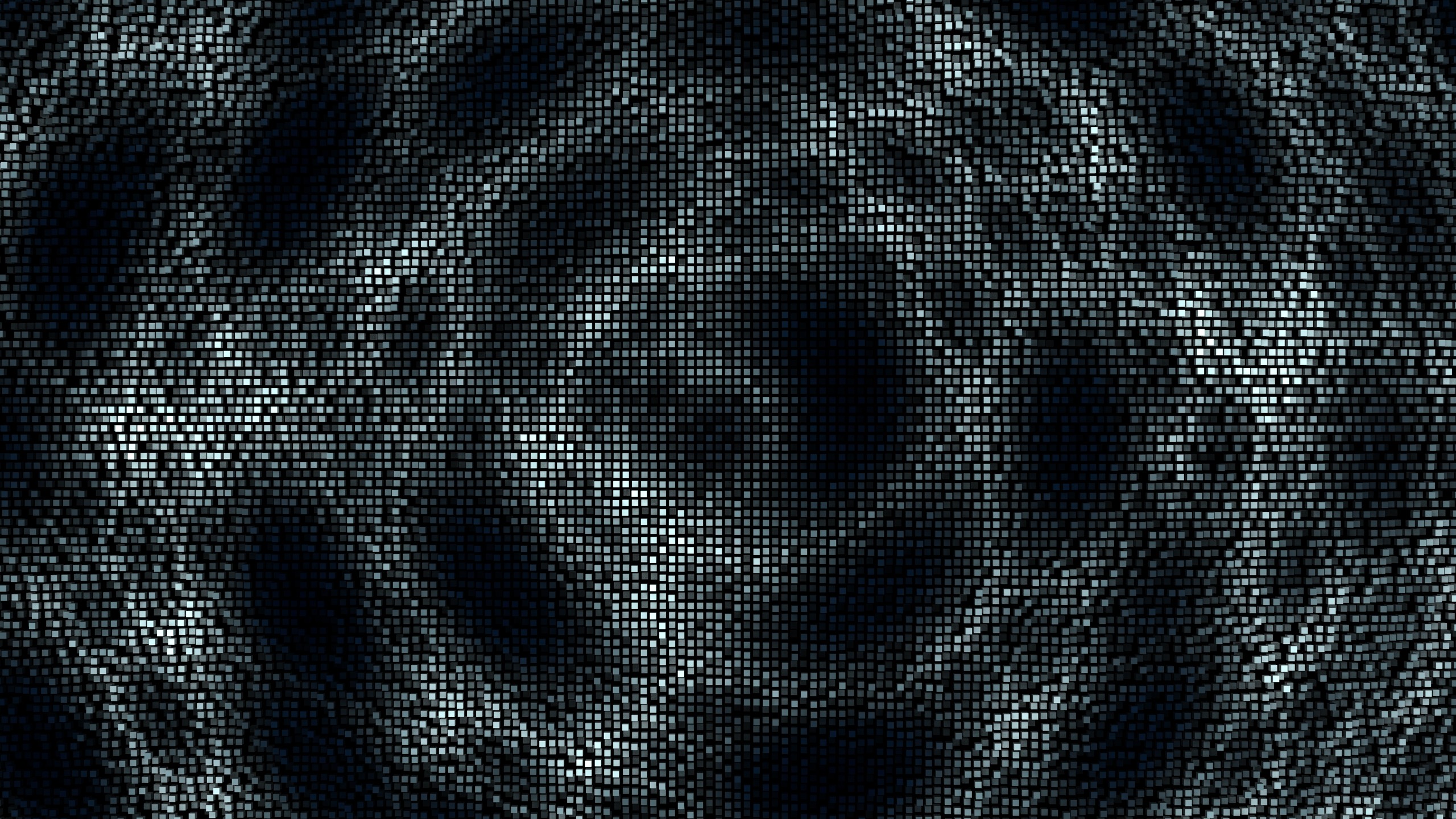 Abstract 3D mosaic surface with dark ripples HD Wallpaper