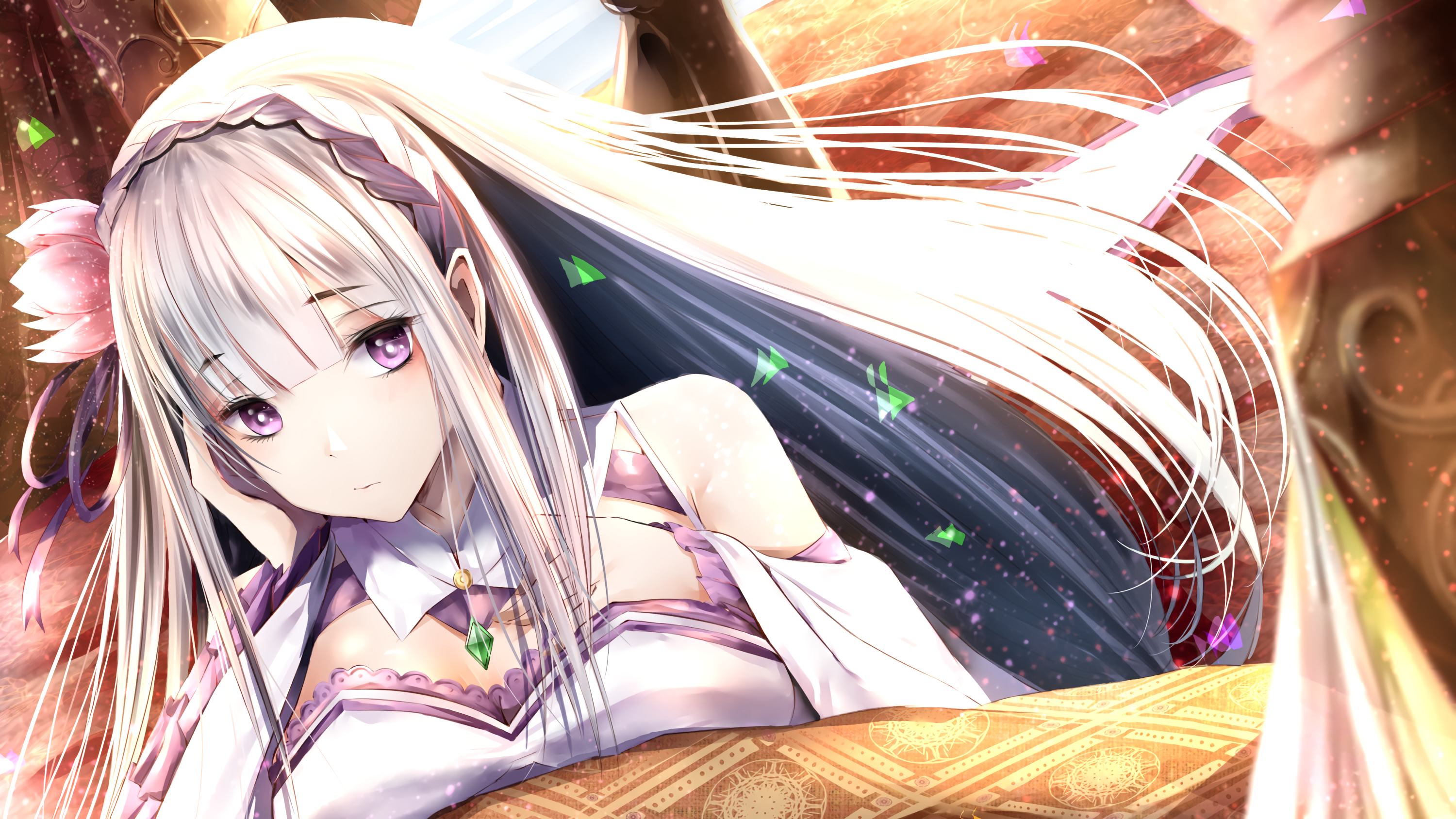 Emilia from Re:Zero Kara Hajimeru Isekai Seikatsu HD Wallpaper