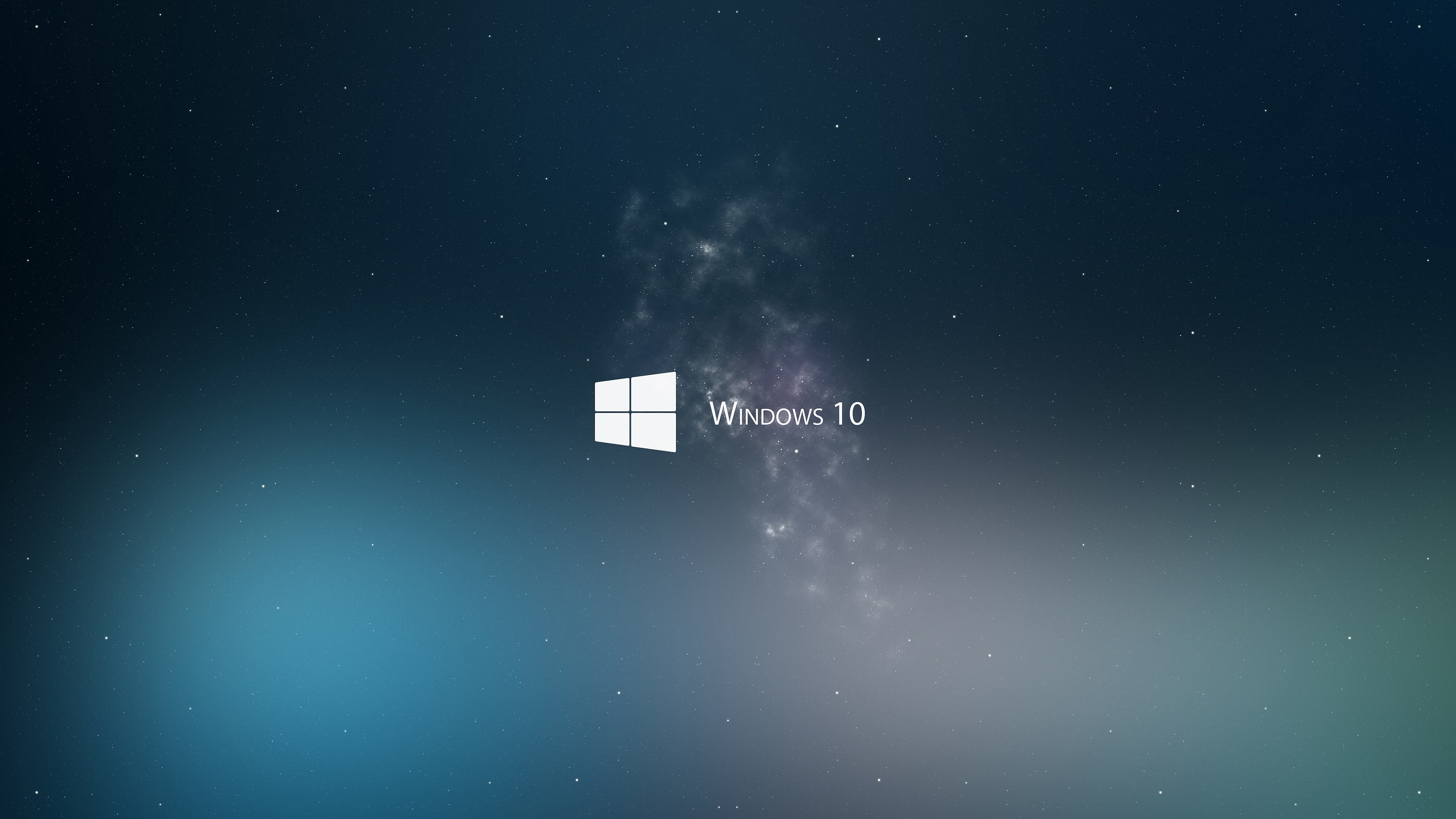 Windows 10 logo on a starry background HD Wallpaper