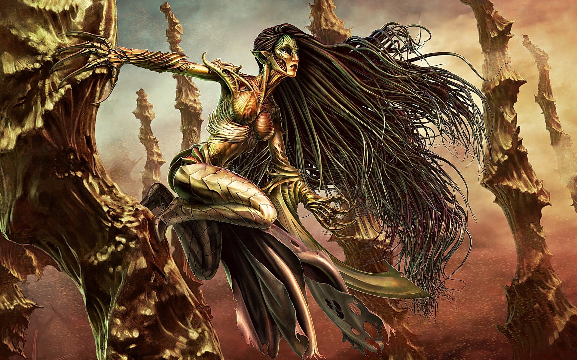 Glissa the Traitor from Magic: The Gathering HD Wallpaper