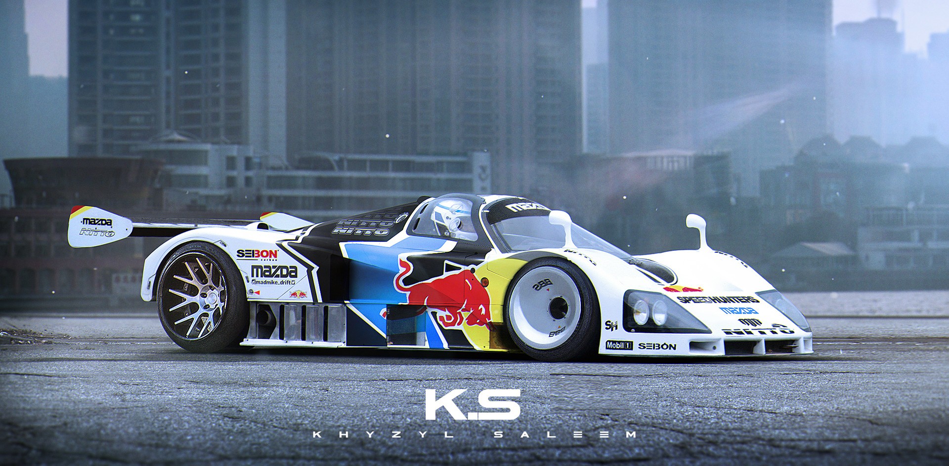 Mazda 787B race car render by Khyzyl Saleem HD Wallpaper