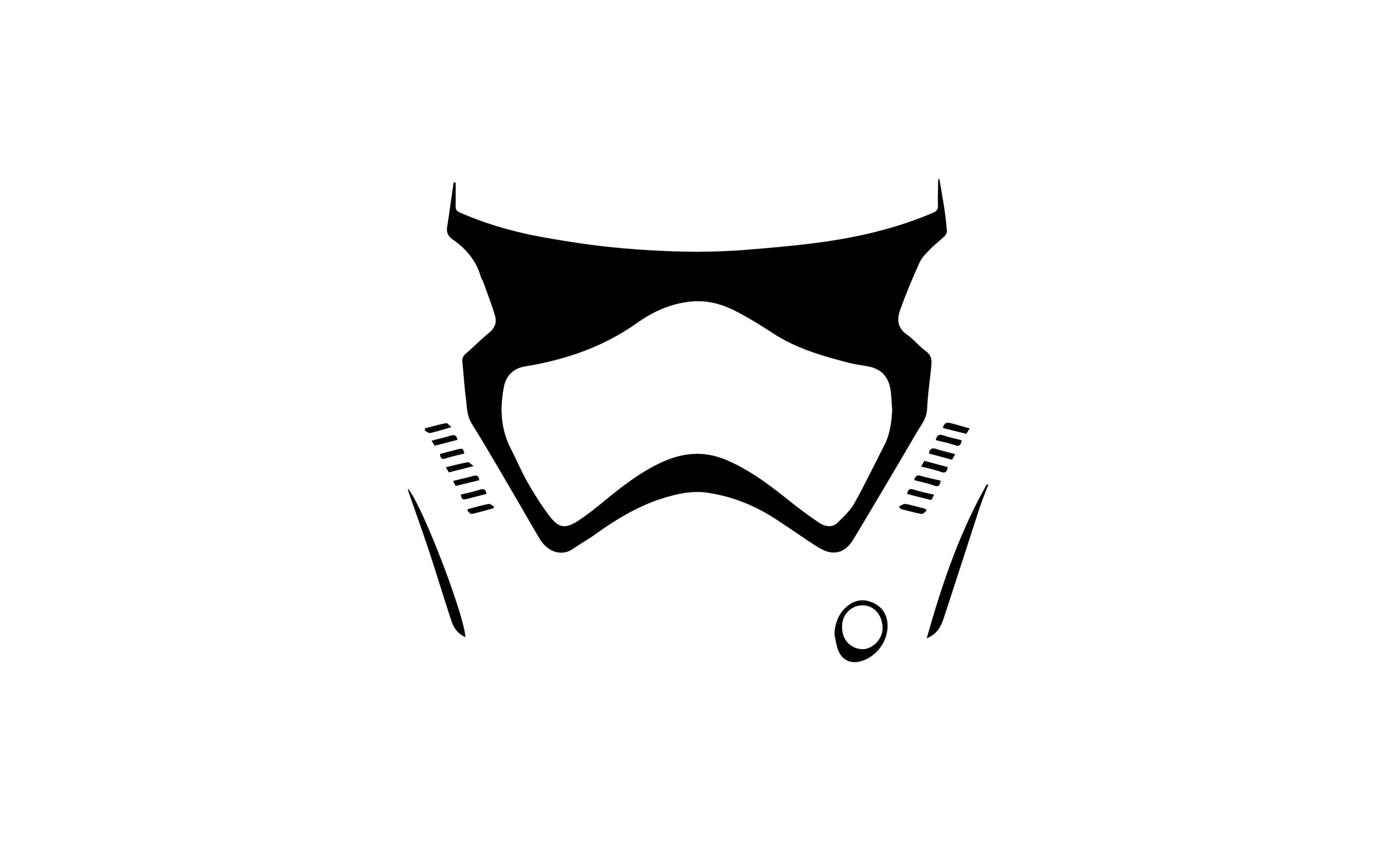 Stormtrooper helmet from Star Wars: The Force Awakens HD Wallpaper