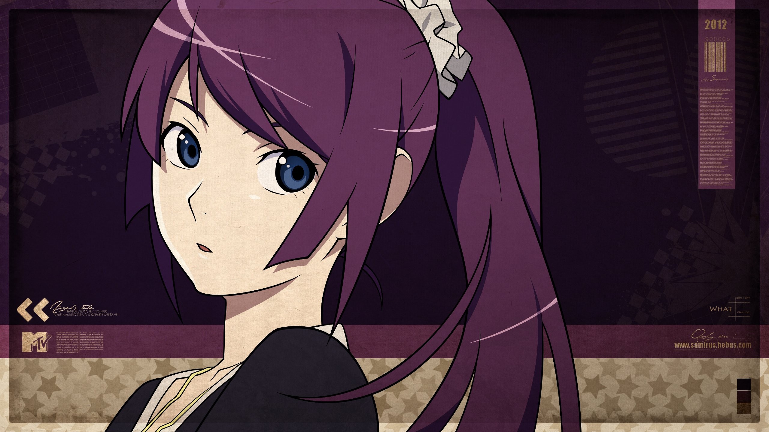 Senjougahara Hitagi from Monogatari Series HD Wallpaper
