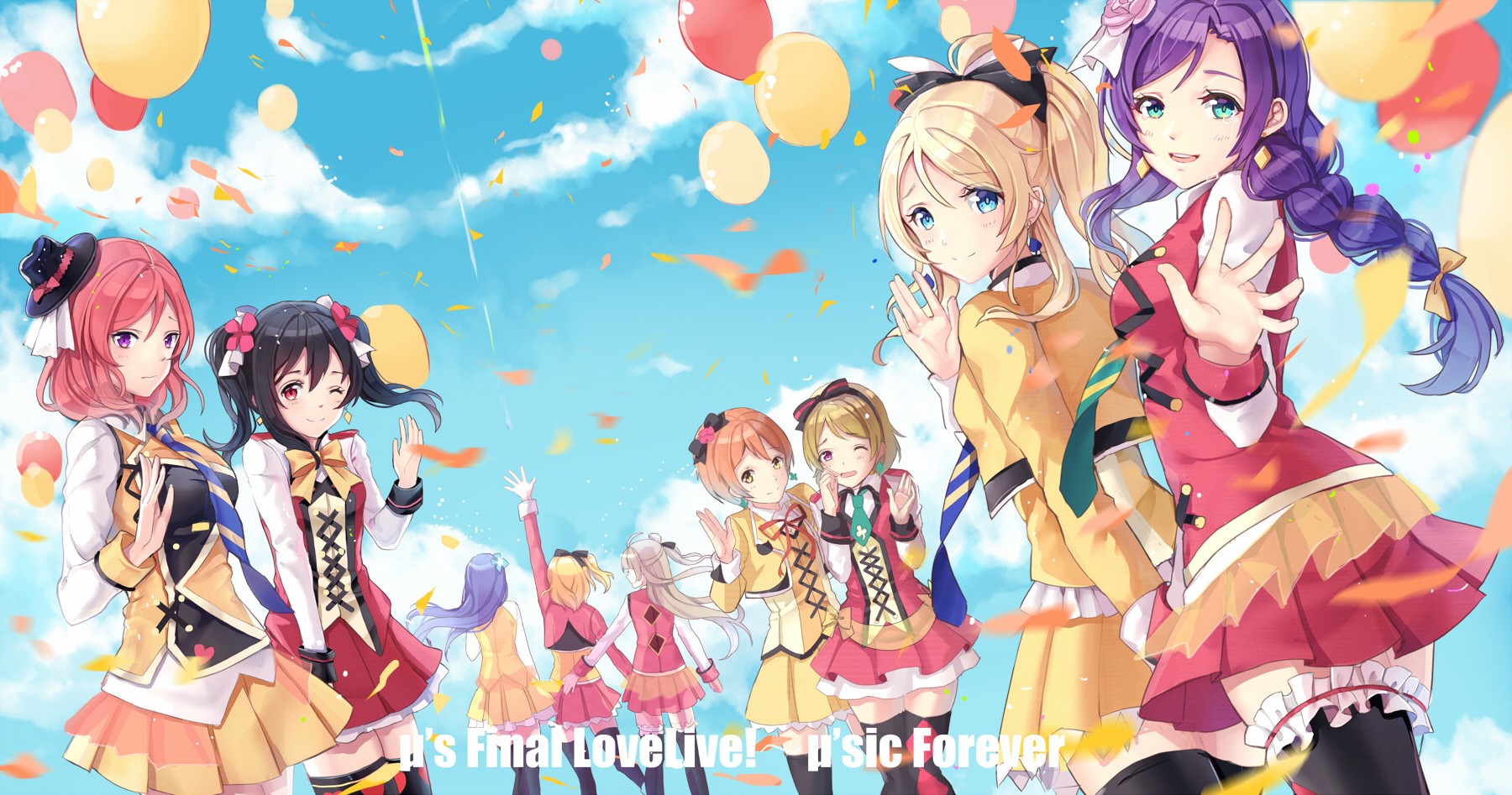 Love Live! School Idol Festival All Stars characters HD Wallpaper