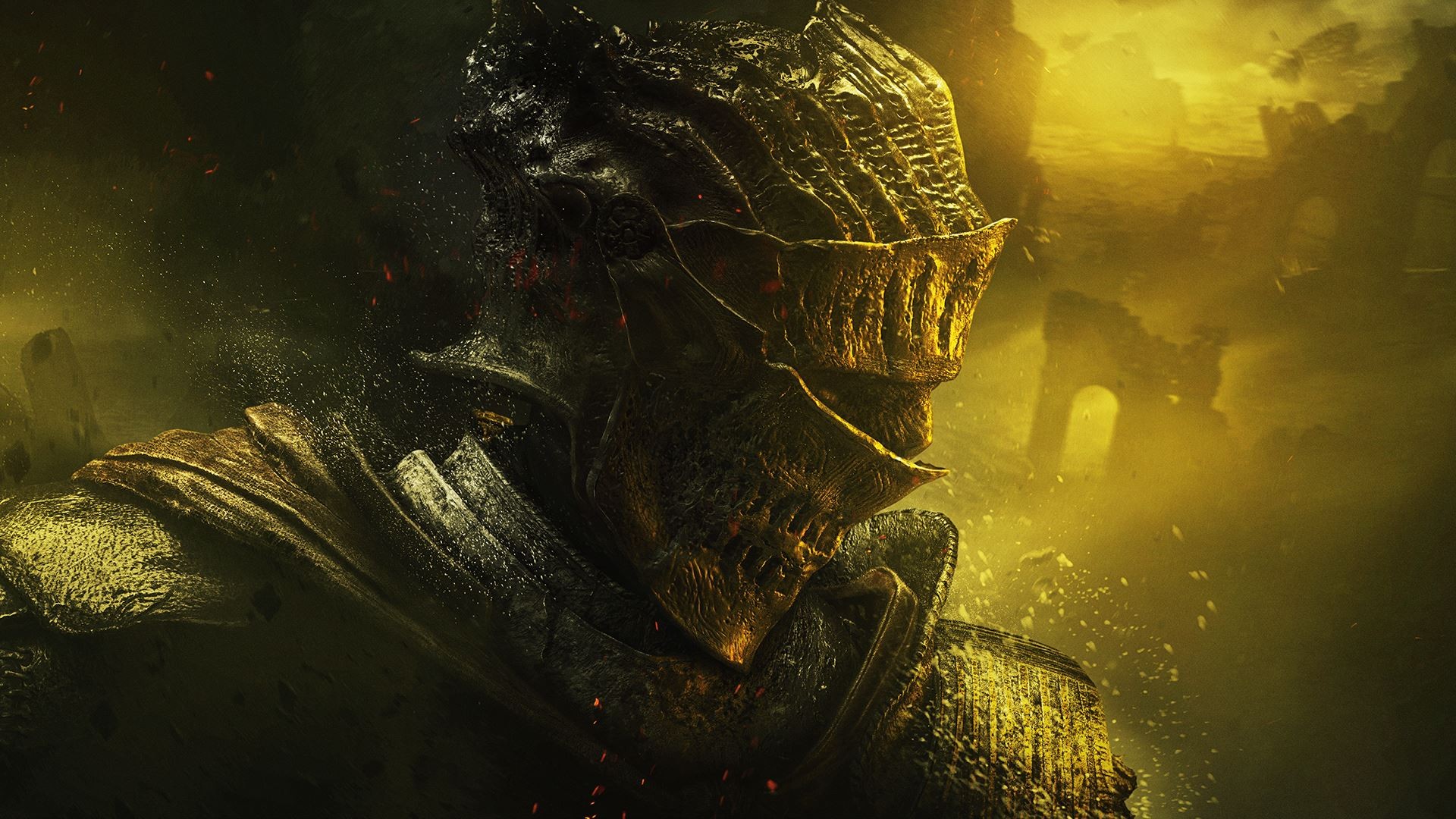 Dark Souls III Knight in a Ruined Landscape HD Wallpaper