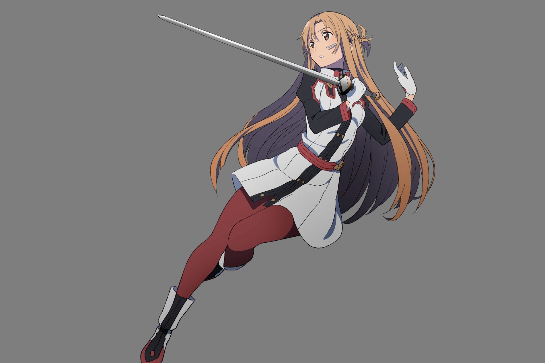 Yuuki Asuna from Sword Art Online with a sword HD Wallpaper