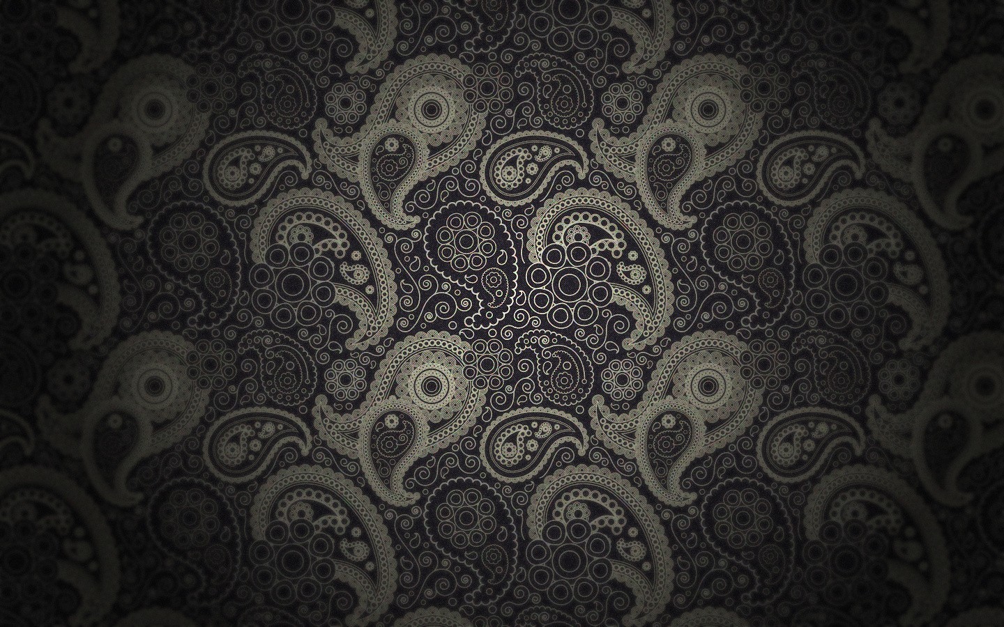 Paisley pattern on a dark background HD Wallpaper