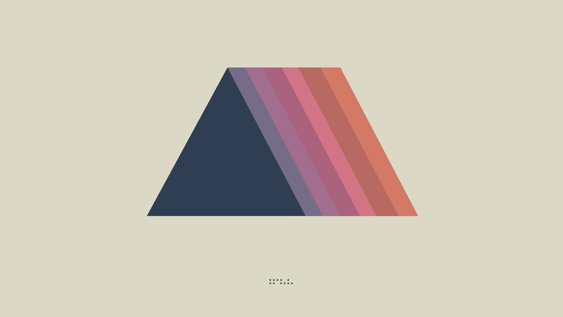 Tycho geometric abstract art with gradient stripes HD Wallpaper
