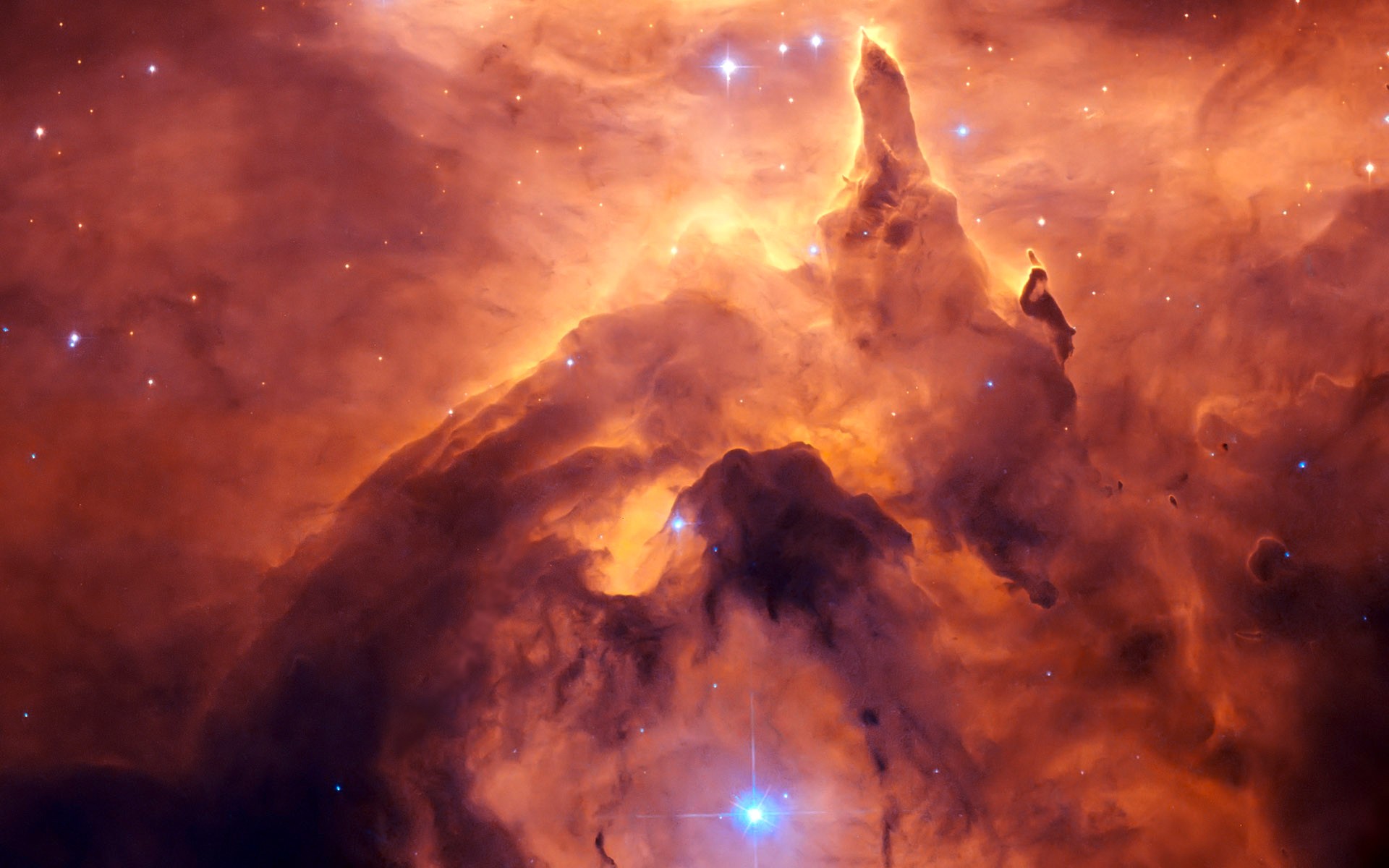Cosmic Pillars of Creation Nebula in Space HD Wallpaper