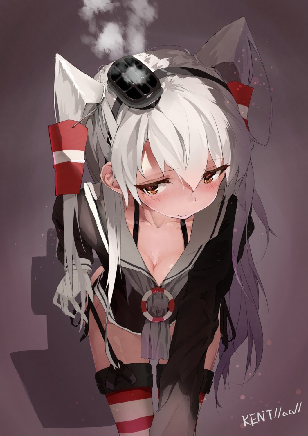 Amatsukaze from Kantai Collection with cat ears HD Wallpaper