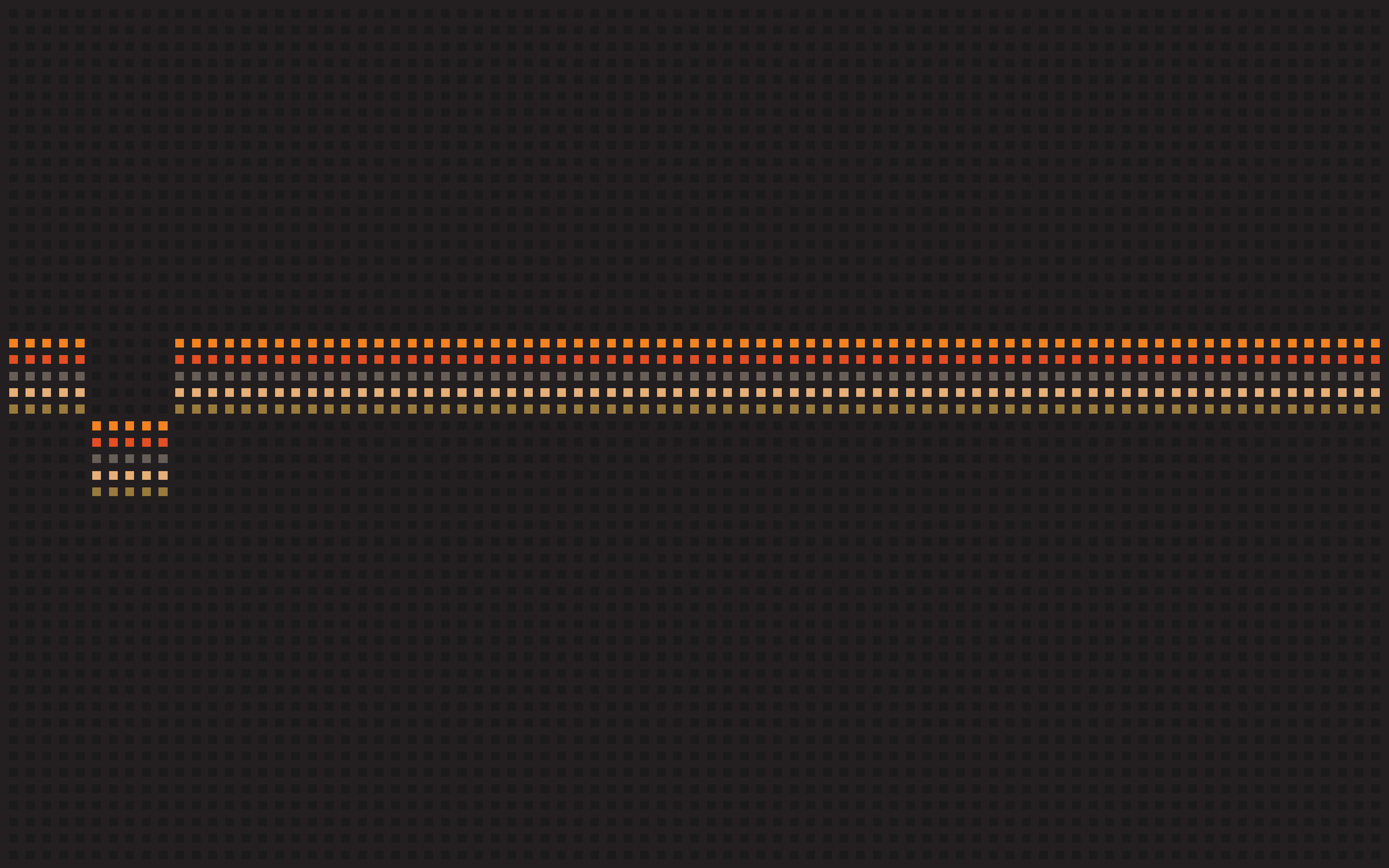 Minimalist abstract pattern with horizontal lines of colored squares HD Wallpaper