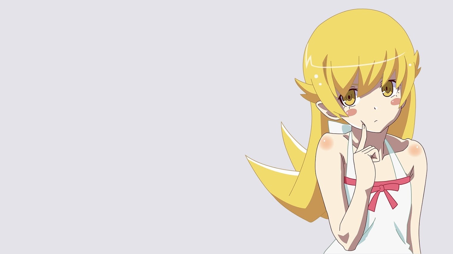 Oshino Shinobu from Monogatari Series HD Wallpaper