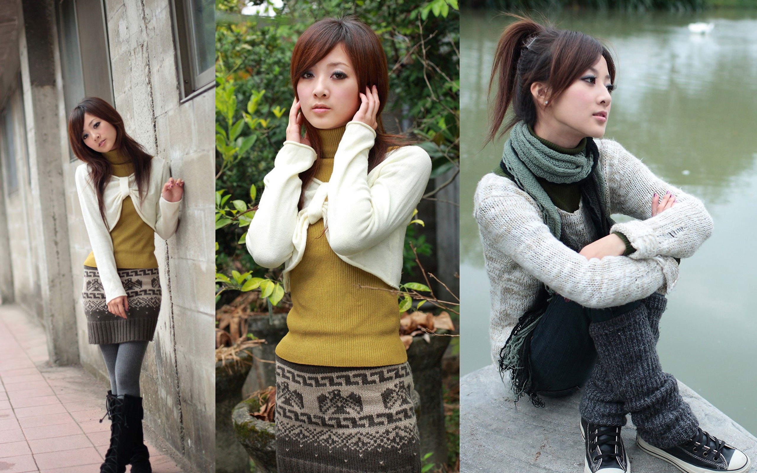 Mikako, legwarmers, Asian, model, Mikako Zhang Kaijie HD Wallpaper