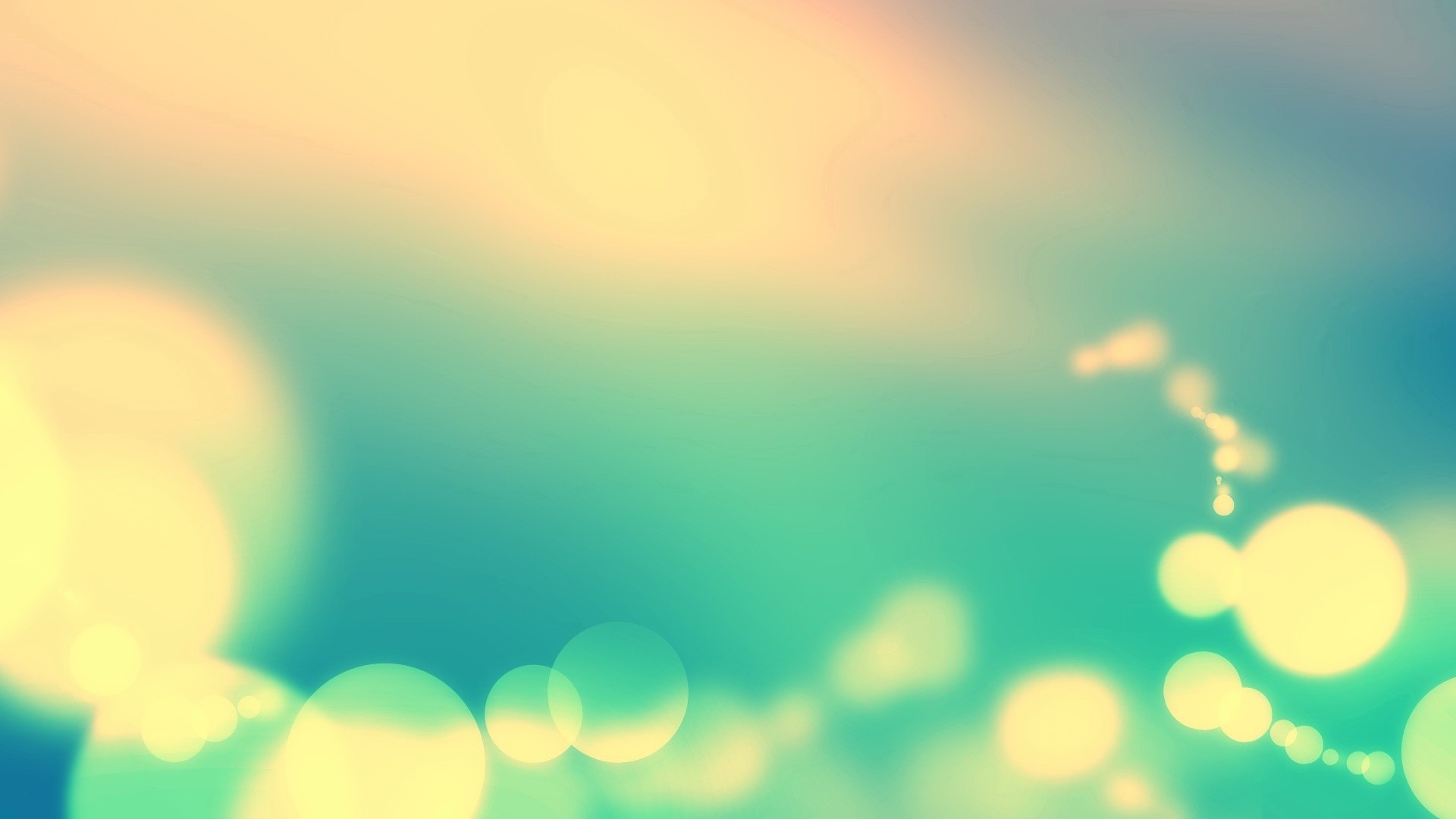 Abstract bokeh lights on a gradient background HD Wallpaper
