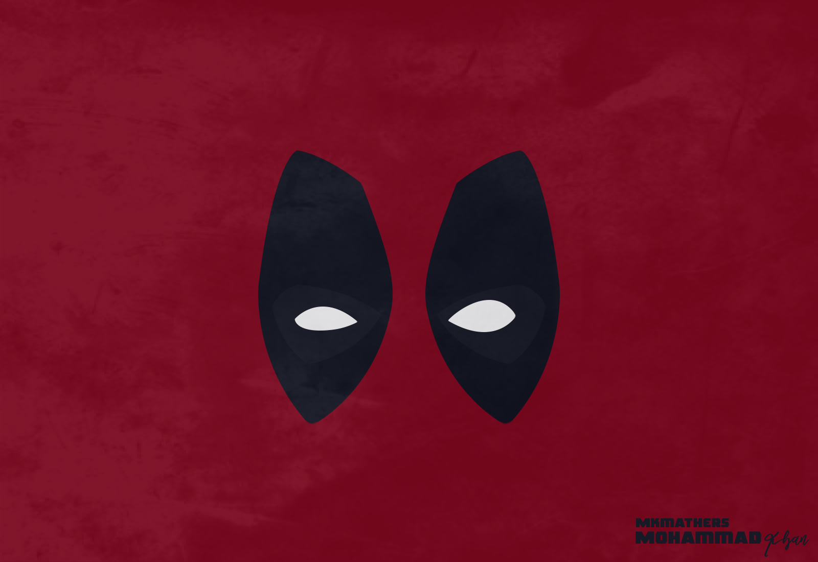 Deadpool Mask Minimalist Art HD Wallpaper