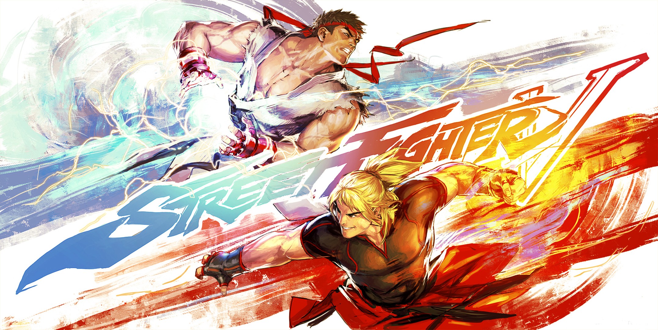 Street Fighter V Artwork with Ryu and Ken HD Wallpaper