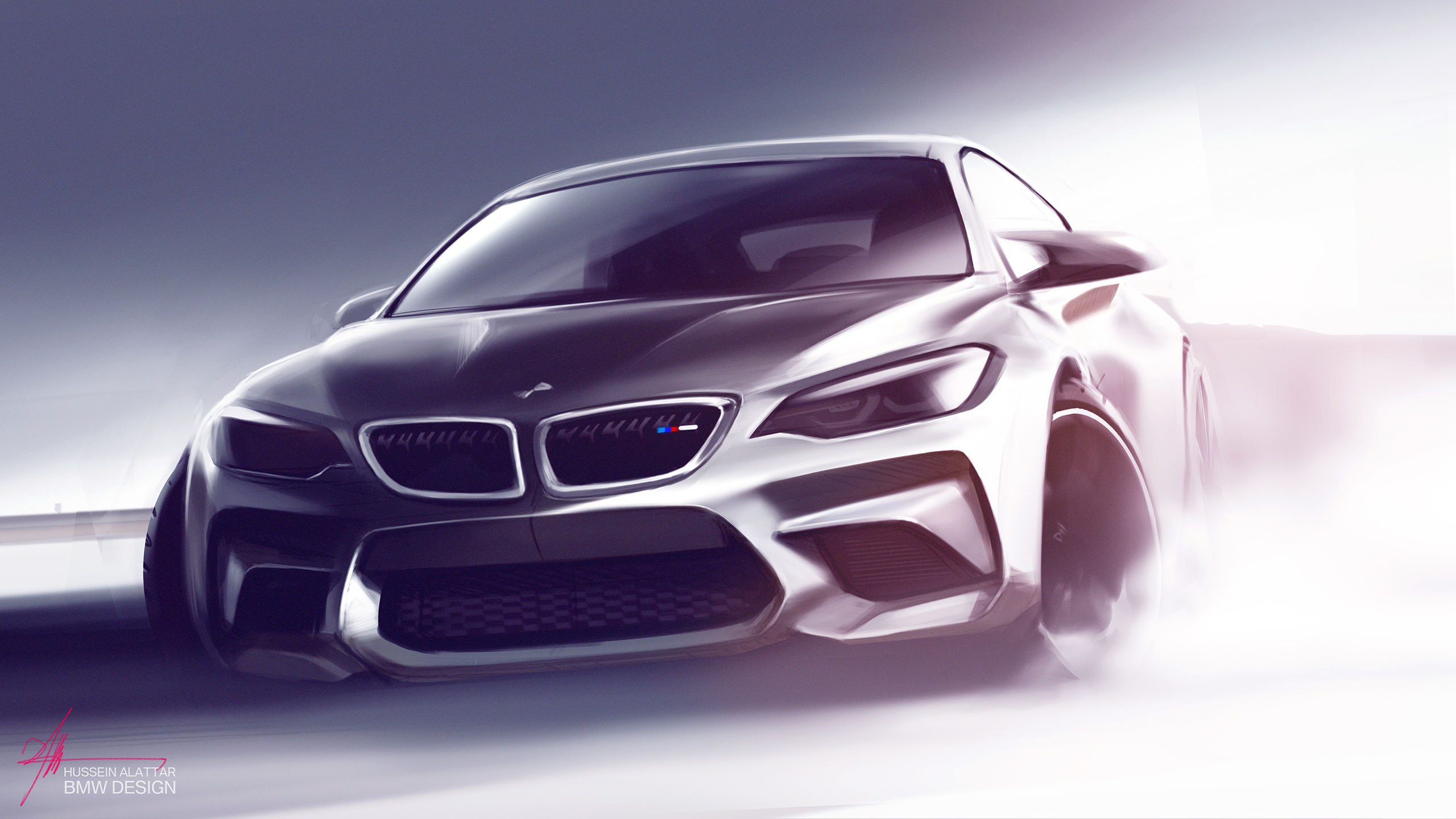 BMW M2 Concept Art Drifting HD Wallpaper