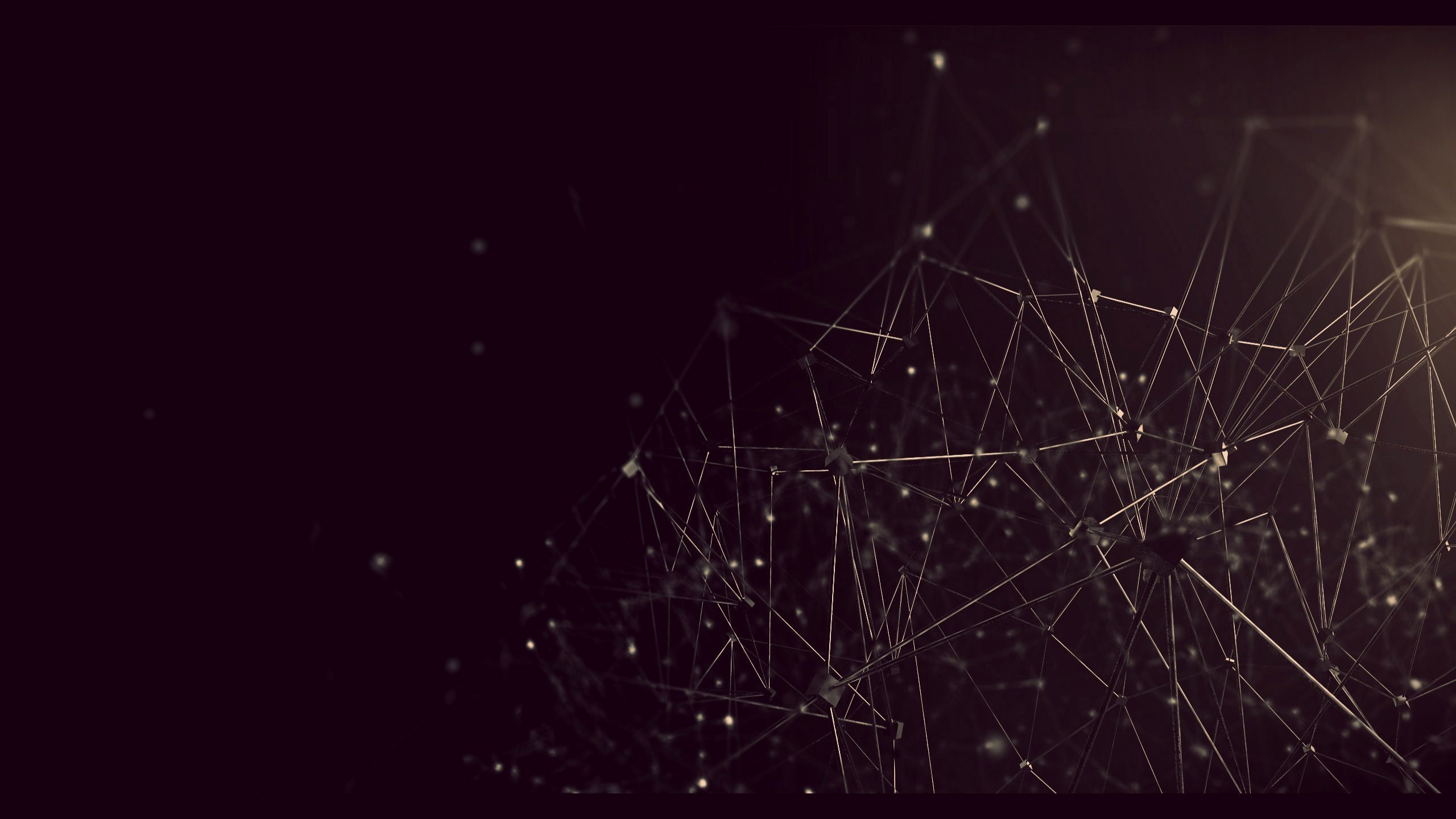 Abstract network of lines and nodes HD Wallpaper