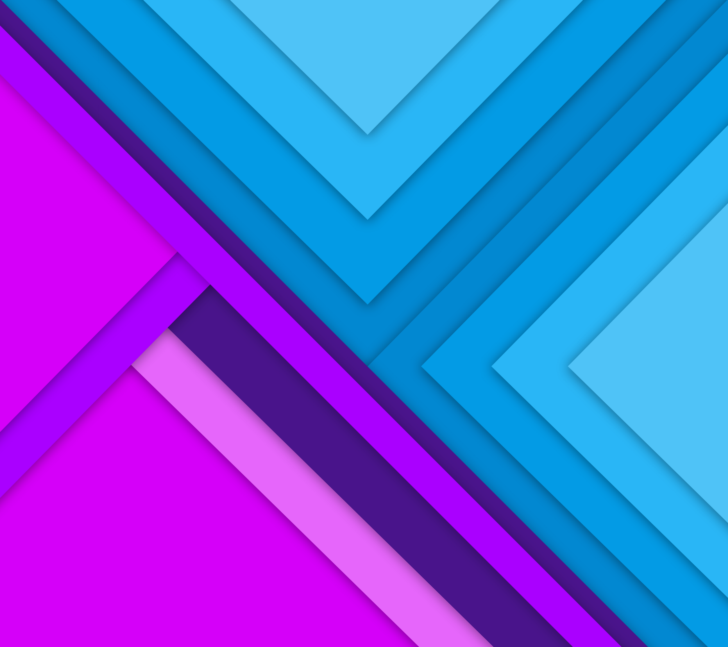 Abstract geometric pattern with blue and purple layers HD Wallpaper