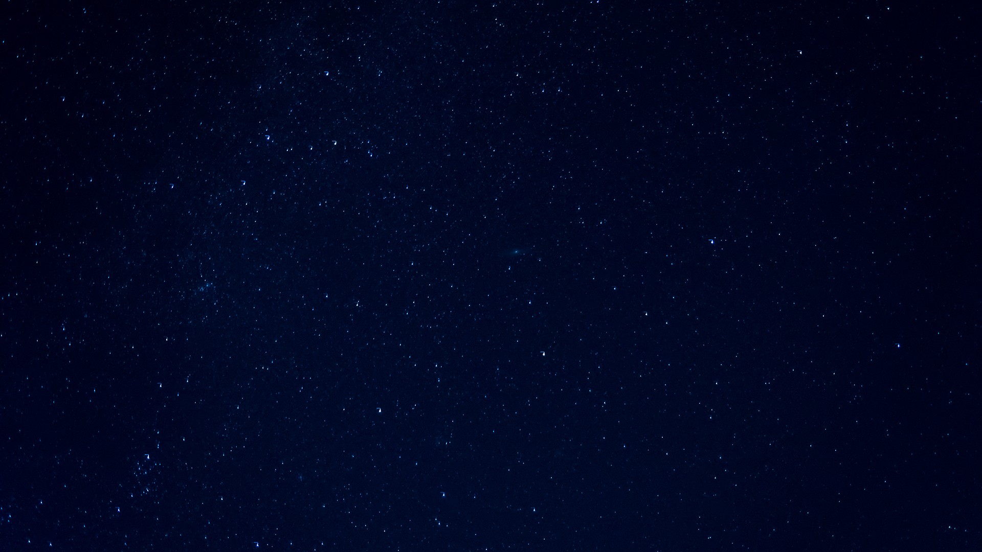 A dark blue night sky filled with countless stars HD Wallpaper