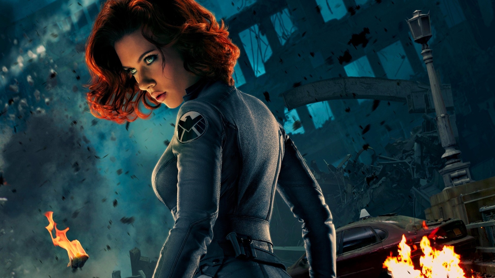 Black Widow from The Avengers HD Wallpaper