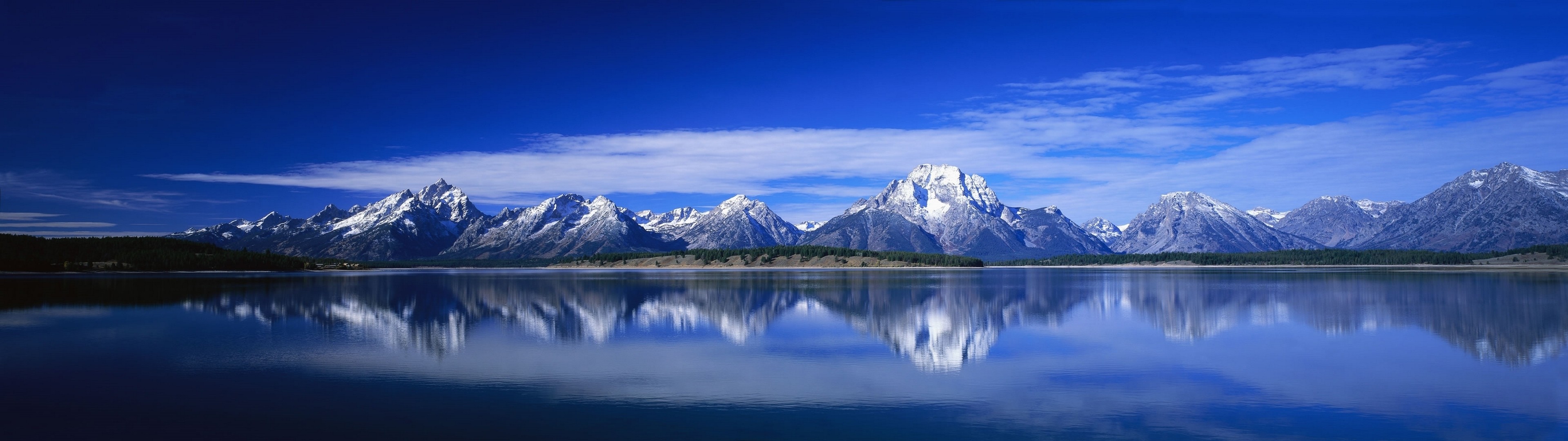 Grand Teton National Park Mountains Reflected in Lake HD Wallpaper