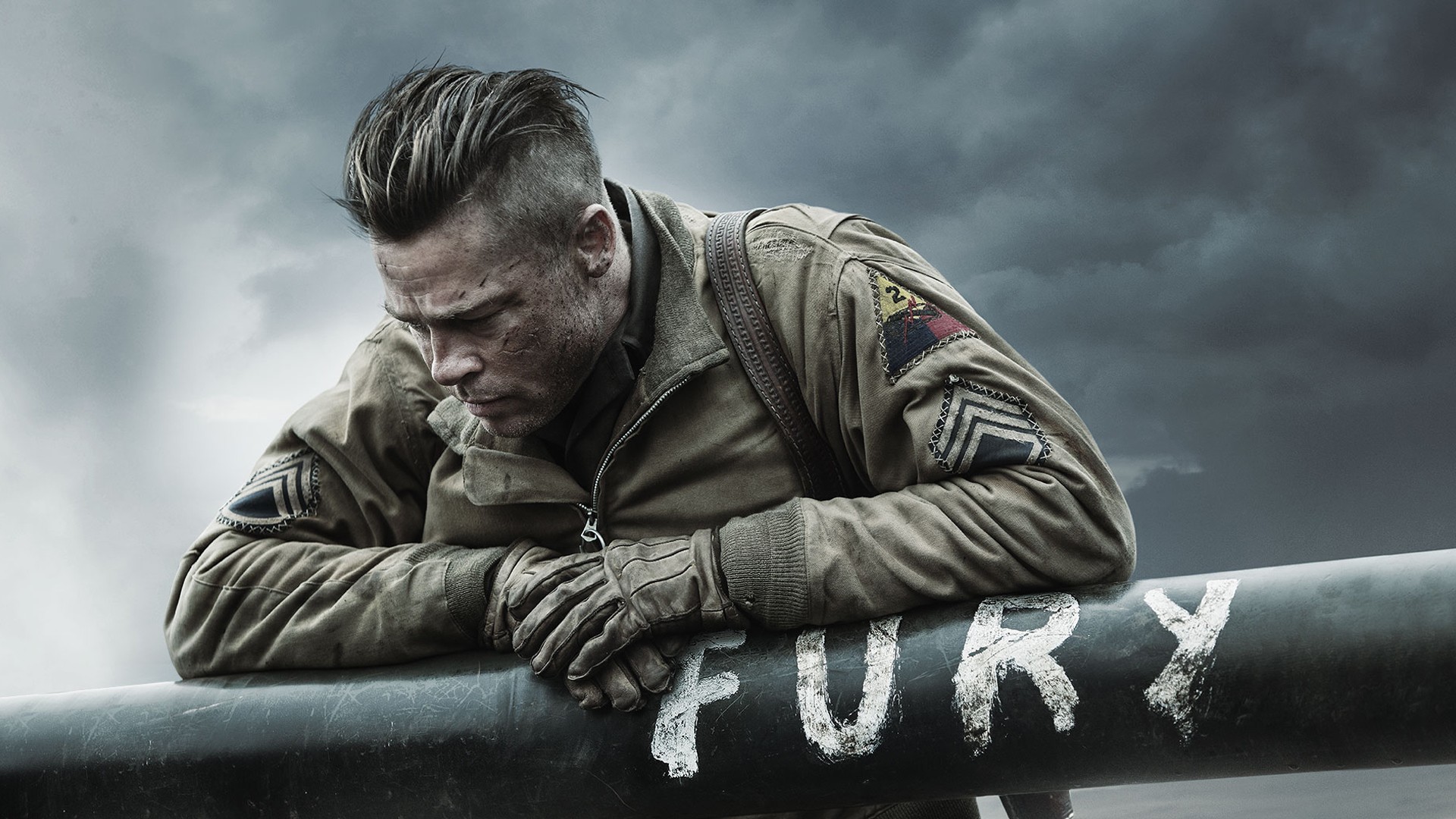 Brad Pitt, World War II, movies, Fury (movie), Fury HD Wallpaper