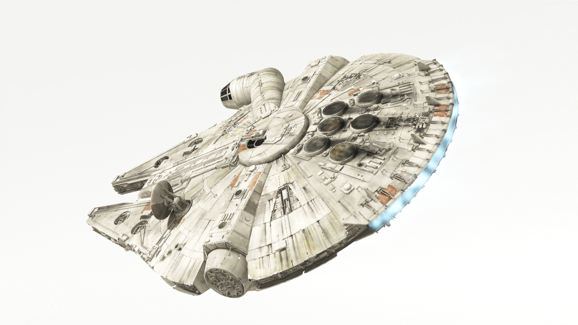 The Millennium Falcon spaceship in Star Wars HD Wallpaper