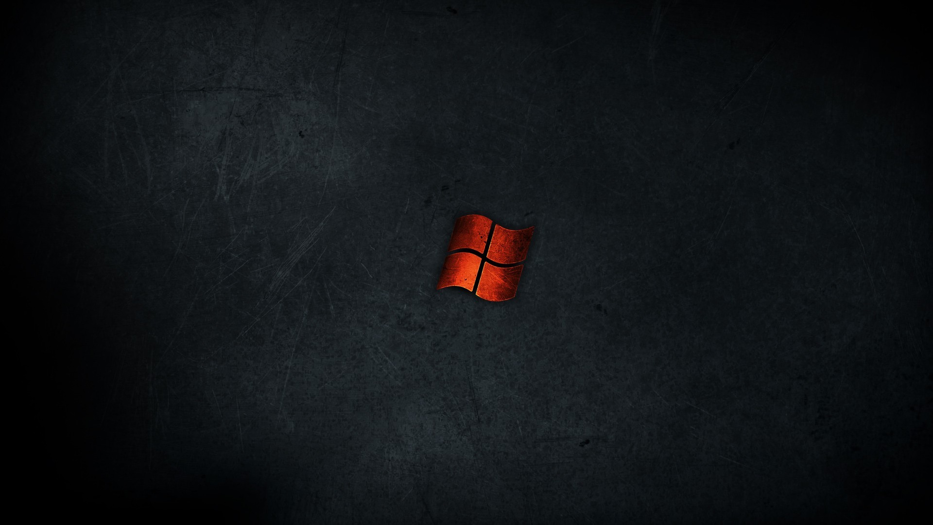 Windows Logo on Dark Textured Background HD Wallpaper