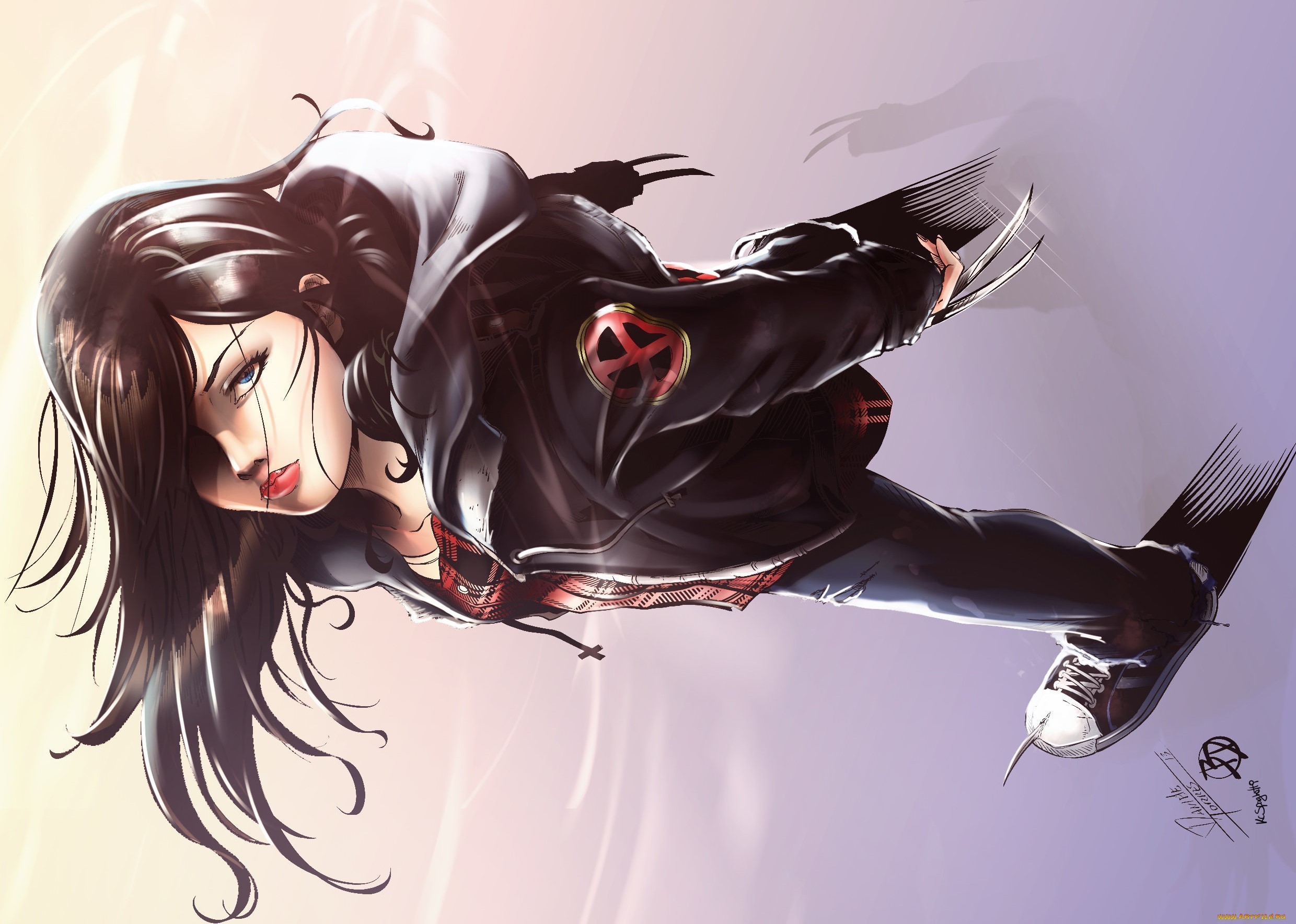 X-23 with adamantium claws HD Wallpaper
