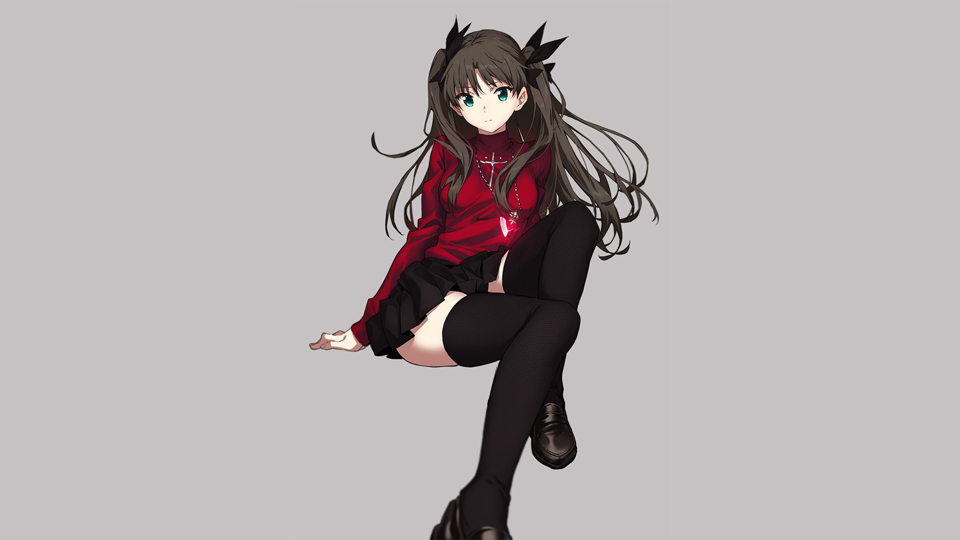 Tohsaka Rin from Fate Series HD Wallpaper