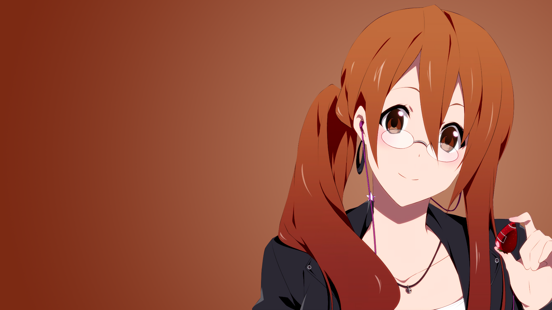 Sawako Yamanaka from K-ON! holding a red object HD Wallpaper