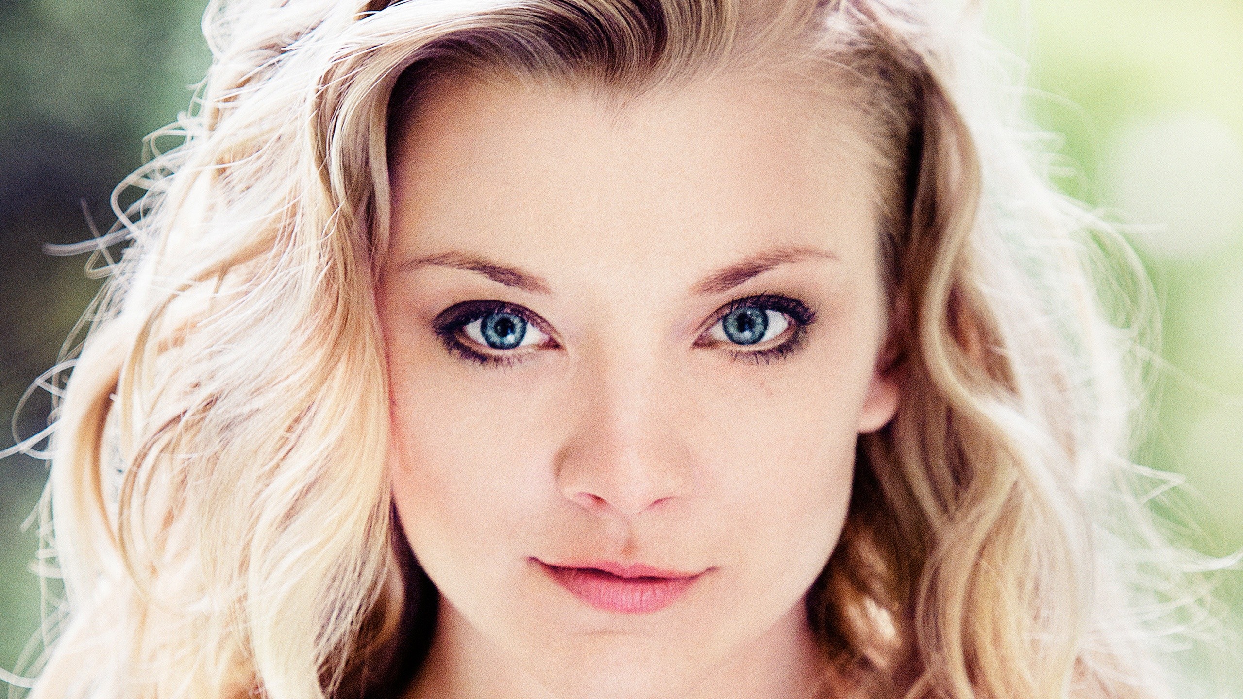 Natalie Dormer with striking blue eyes HD Wallpaper