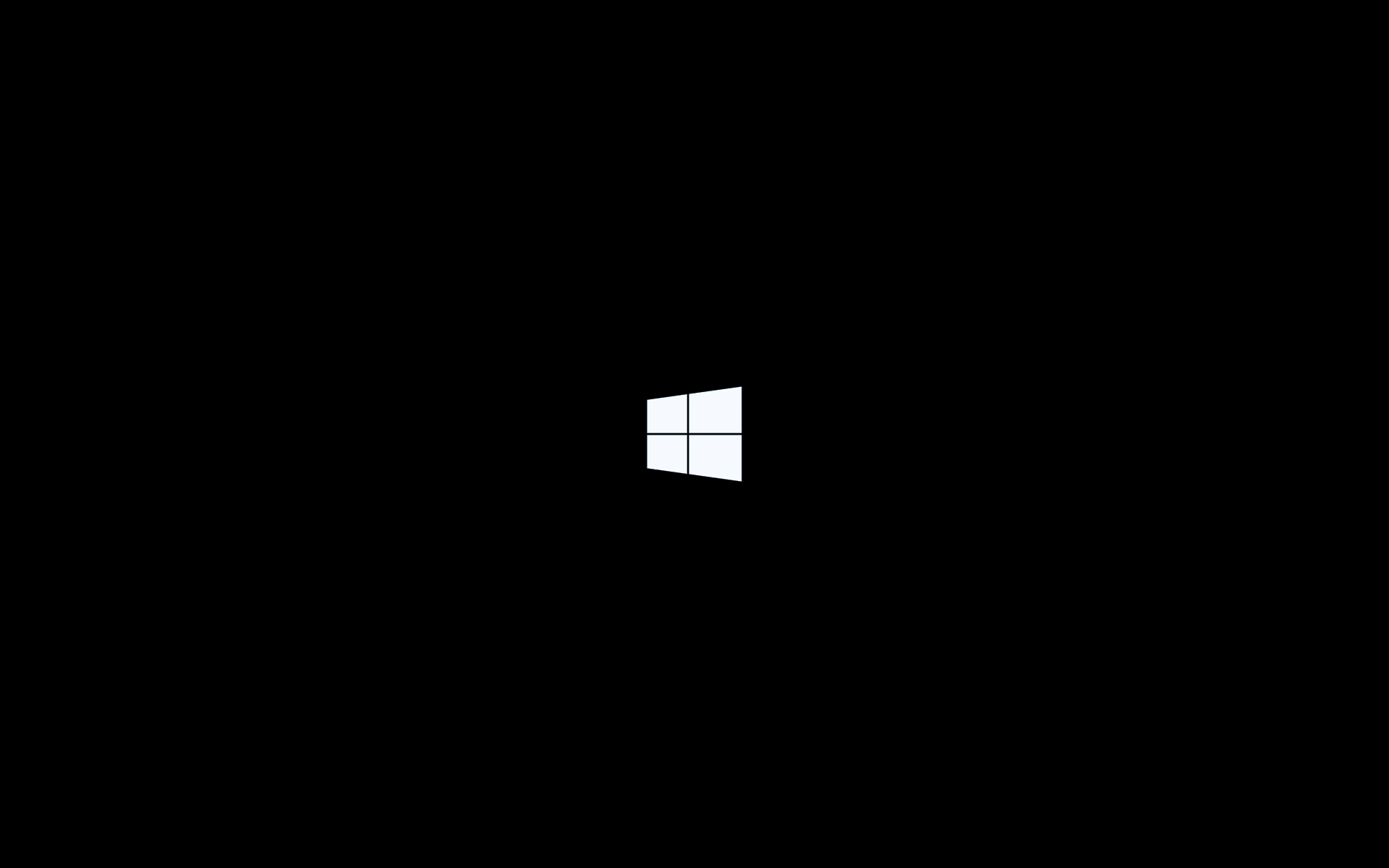 Microsoft Windows logo on black background HD Wallpaper