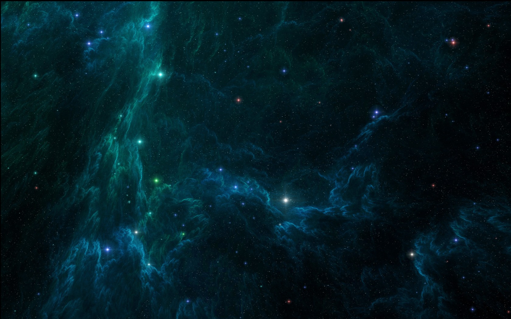 Deep space nebula with stars and galaxies HD Wallpaper