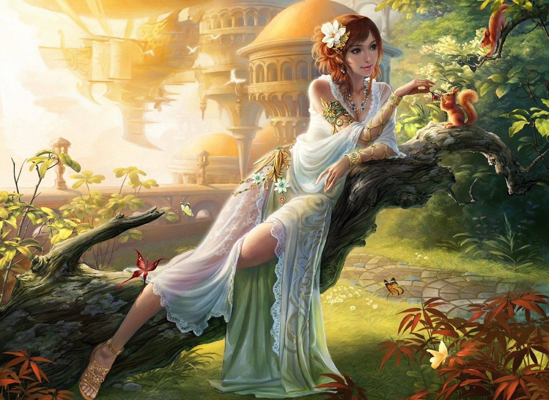 fantasy girl, fantasy art HD Wallpaper