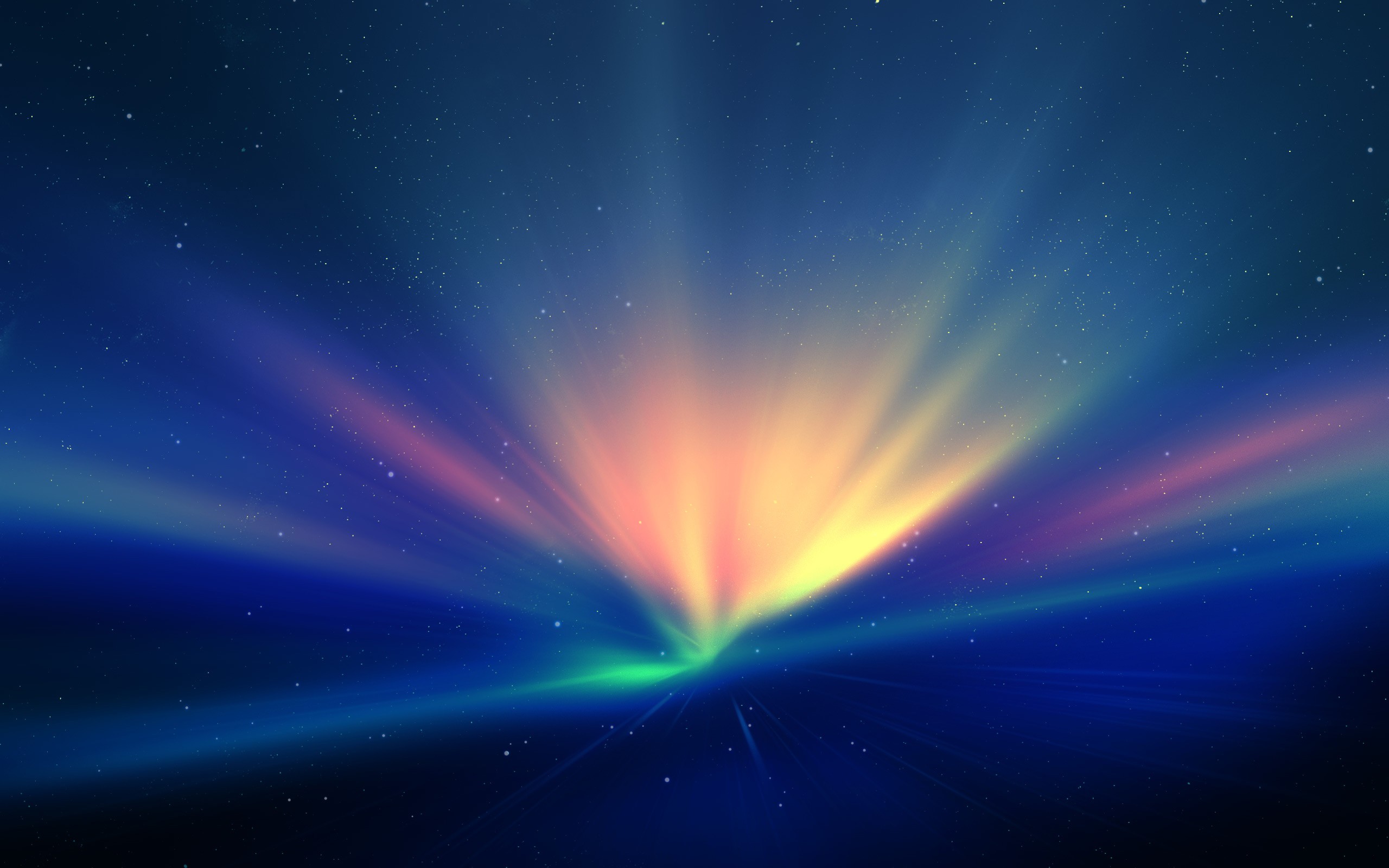 Abstract colorful light rays in space HD Wallpaper