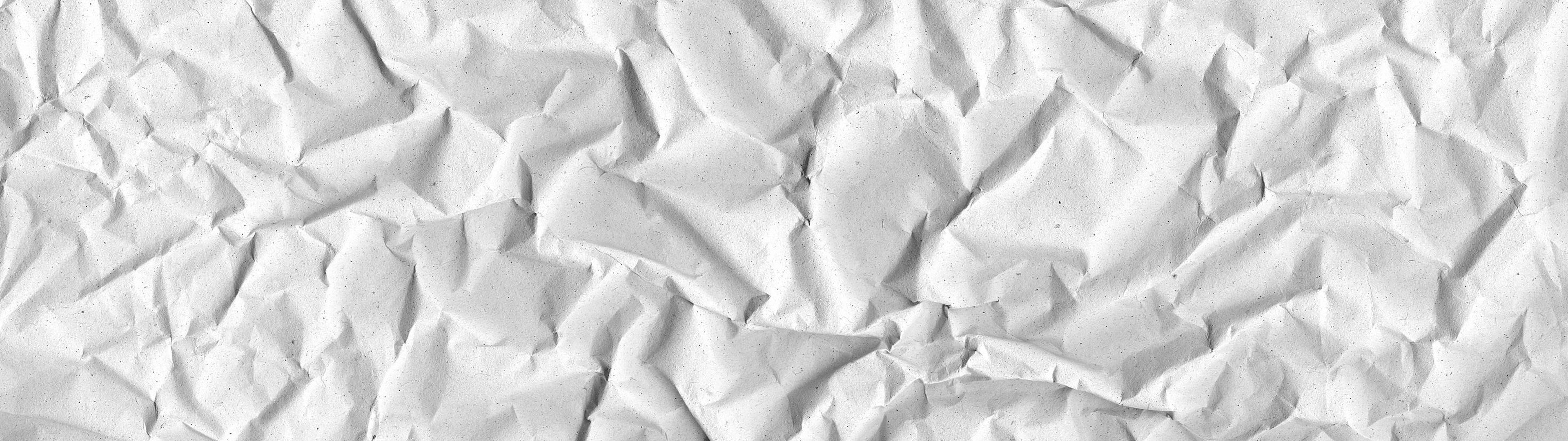 Crumpled white paper texture HD Wallpaper