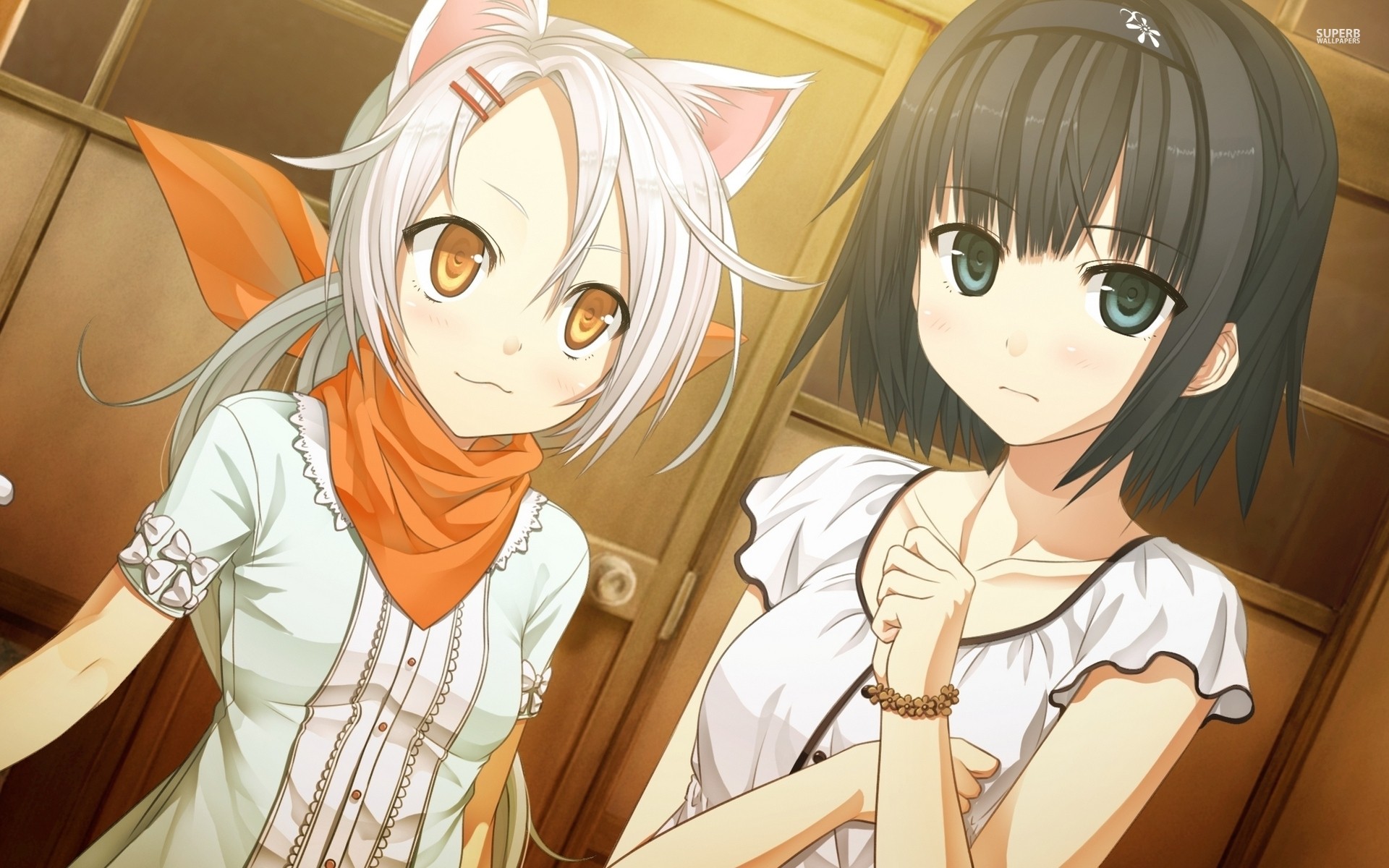 Alishima Alice and Chima from Monobeno HD Wallpaper