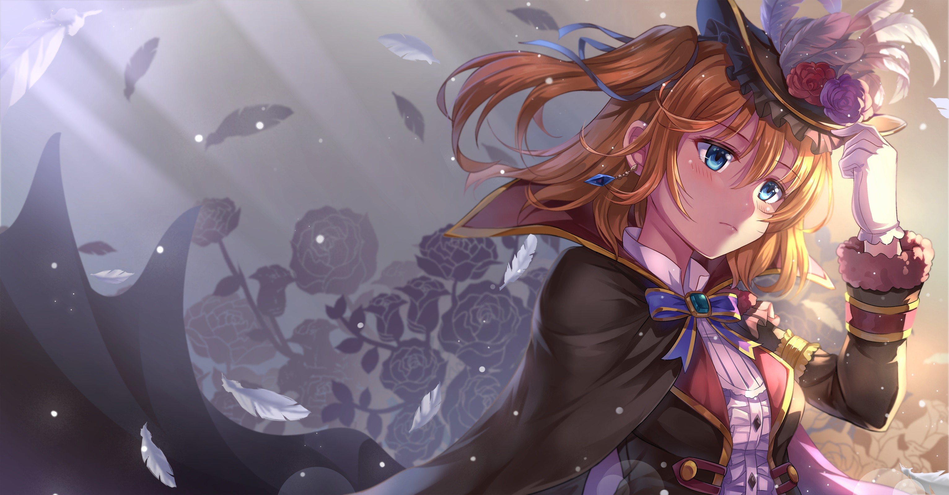 Kousaka Honoka from Love Live! in a cape and hat HD Wallpaper