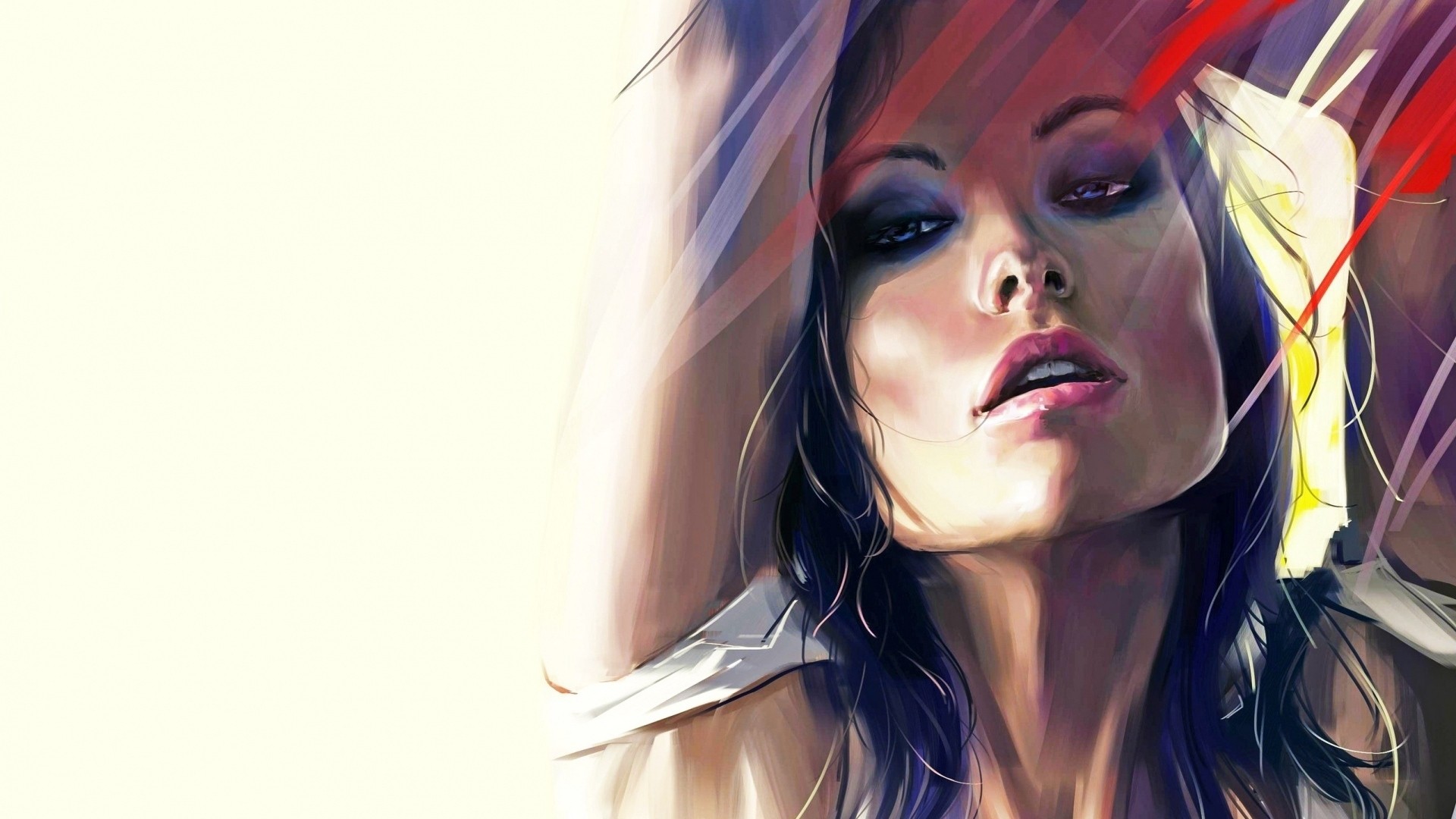 Artwork of Olivia Wilde in Vexel style HD Wallpaper